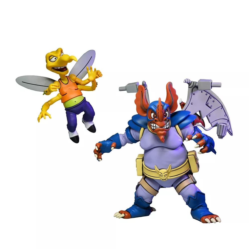 Teenage Mutant Ninja Turtles (Cartoon) - Wingnut and Screwloose 7" Action Figure - 2pk - Image 3