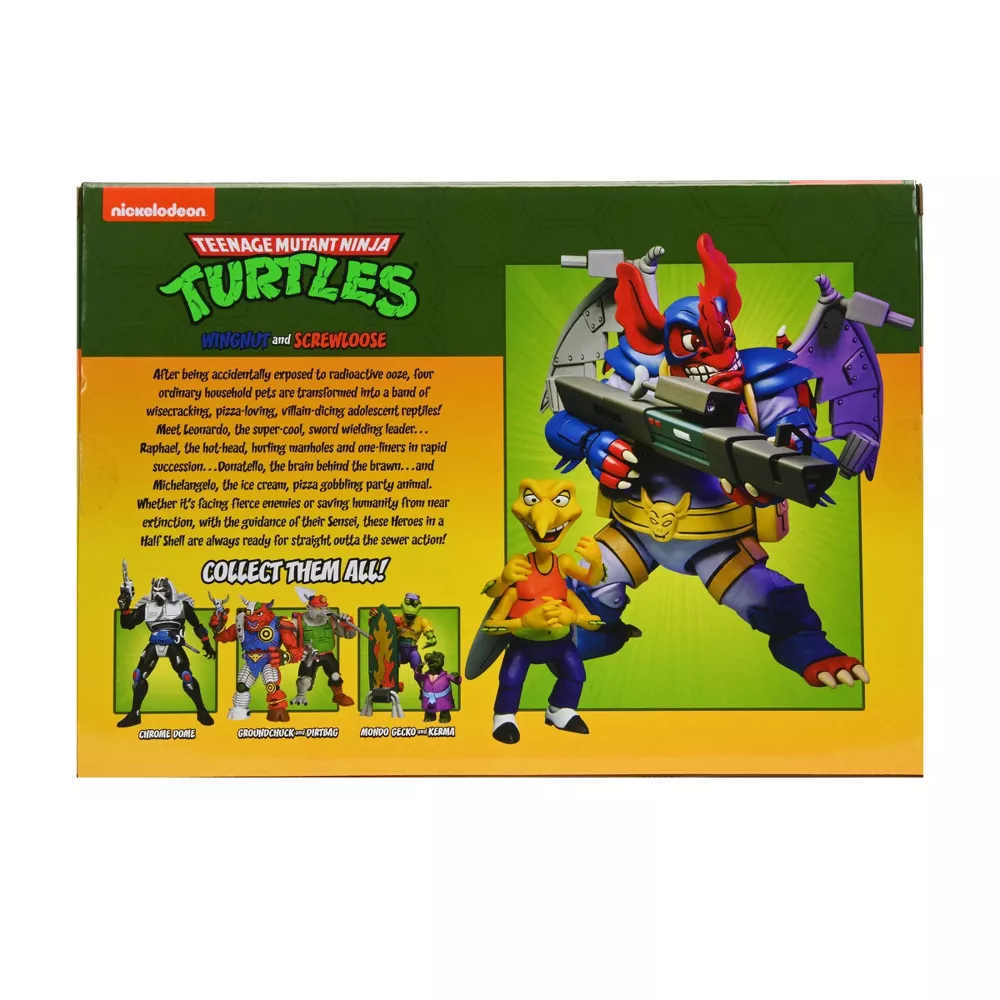 Teenage Mutant Ninja Turtles (Cartoon) - Wingnut and Screwloose 7" Action Figure - 2pk - Image 5