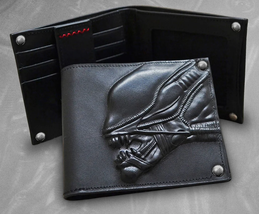 ALIEN EMBOSSED LEATHER WALLET