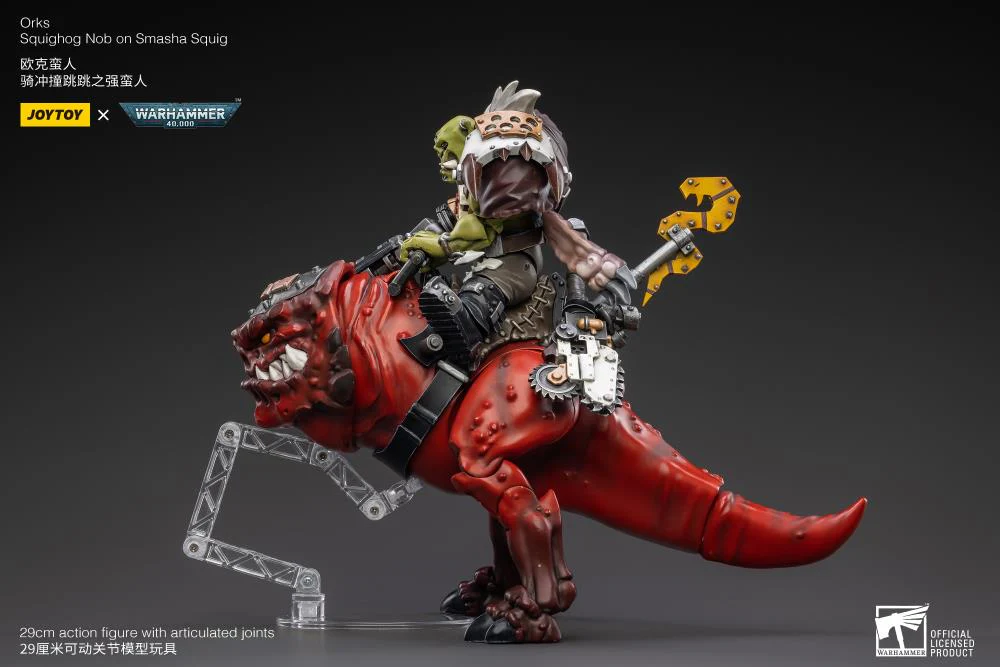 Orks Squighog Nob On Smasha Squig 1/18 Scale Figure Set (Warhammer 40k) - Image 12