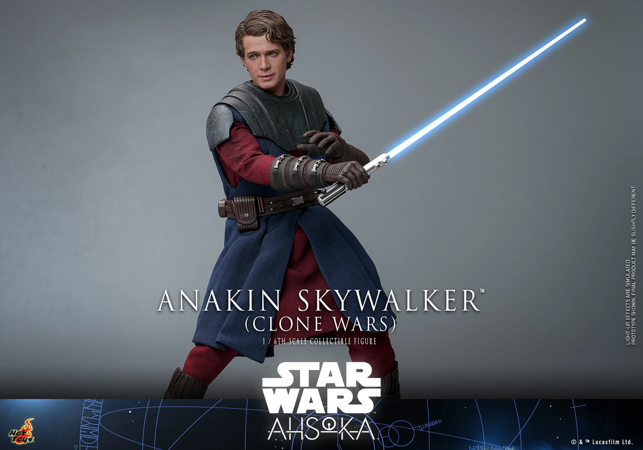 Anakin Skywalker (Clone Wars) Hot Toys Sixth Scale Figure - Image 2
