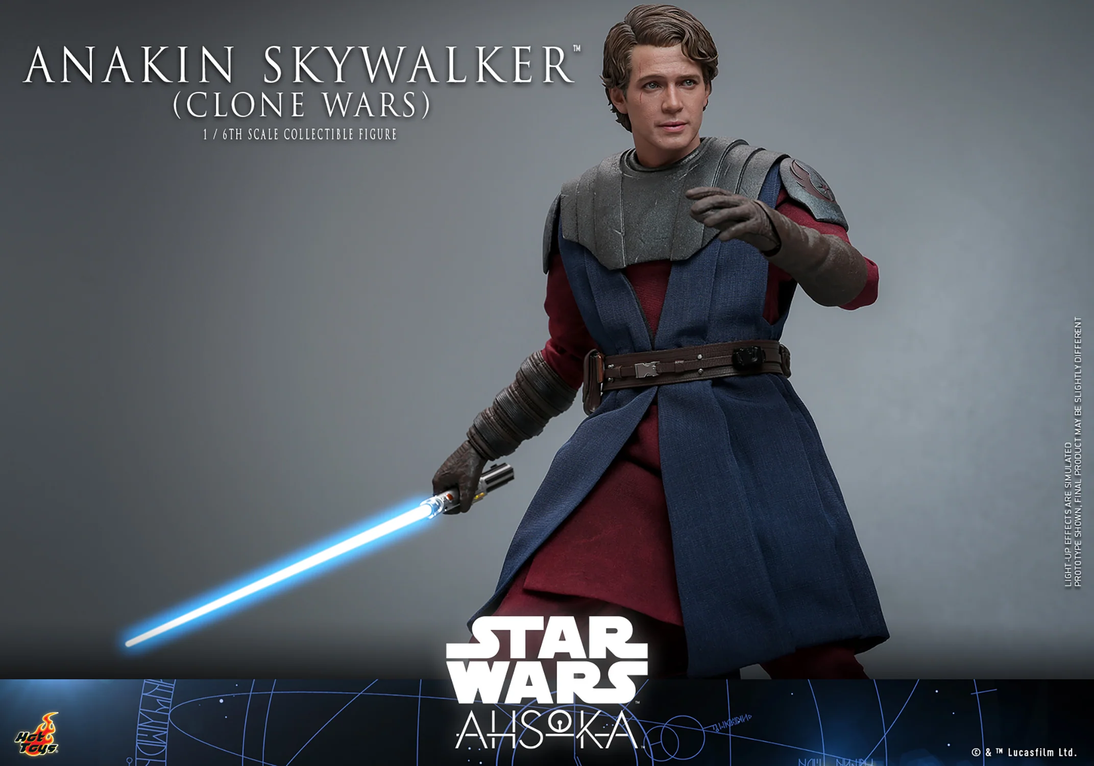 Anakin Skywalker (Clone Wars) Hot Toys Sixth Scale Figure - Image 5