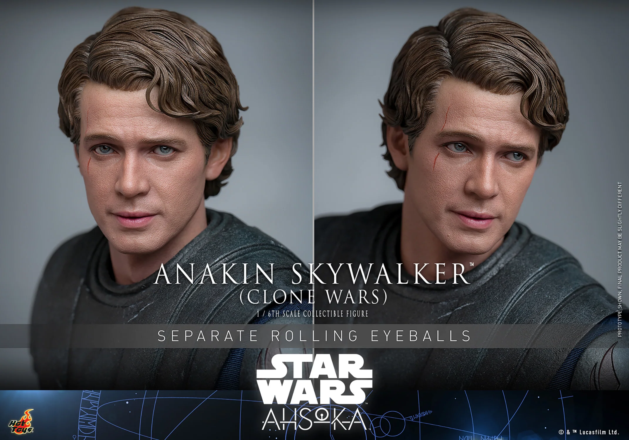 Anakin Skywalker (Clone Wars) Hot Toys Sixth Scale Figure - Image 7