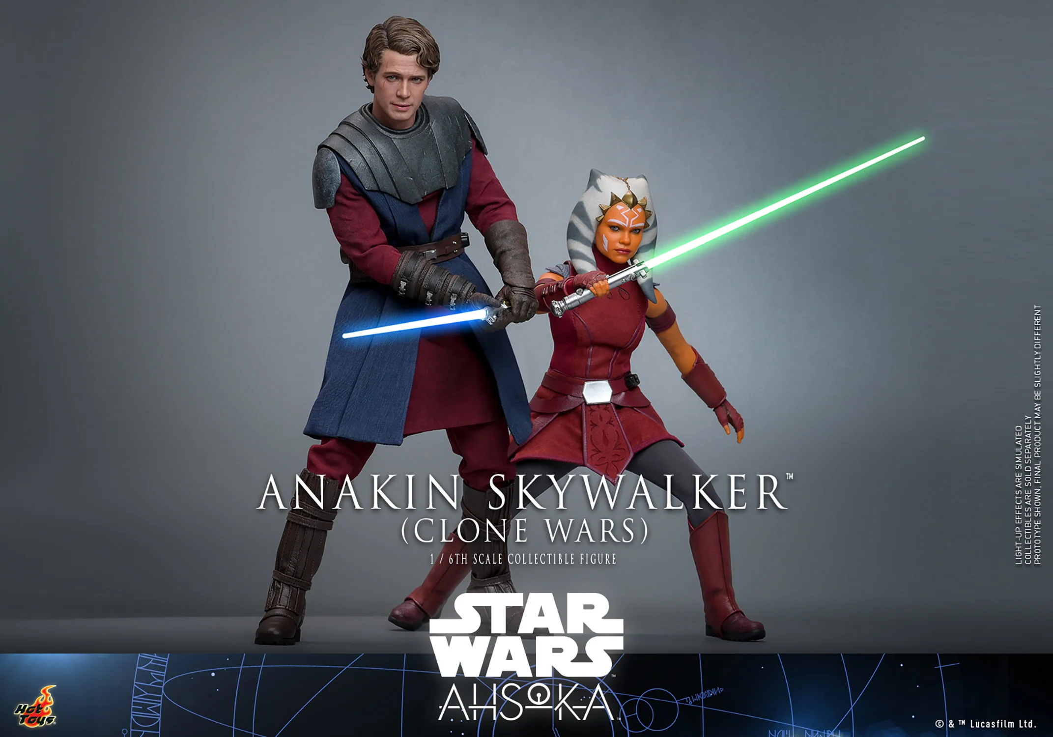 Anakin Skywalker (Clone Wars) Hot Toys Sixth Scale Figure - Image 8
