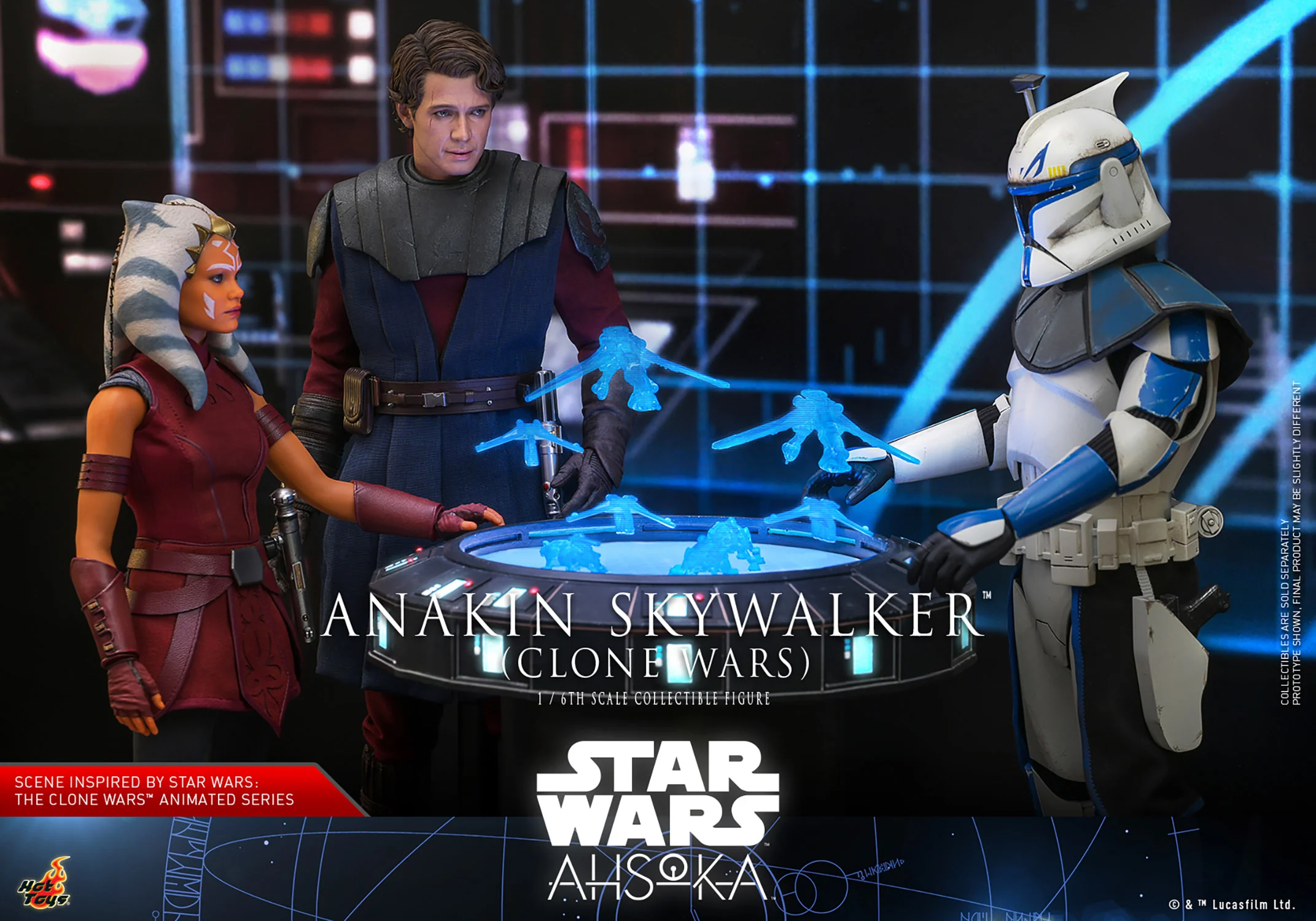 Anakin Skywalker (Clone Wars) Hot Toys Sixth Scale Figure - Image 9