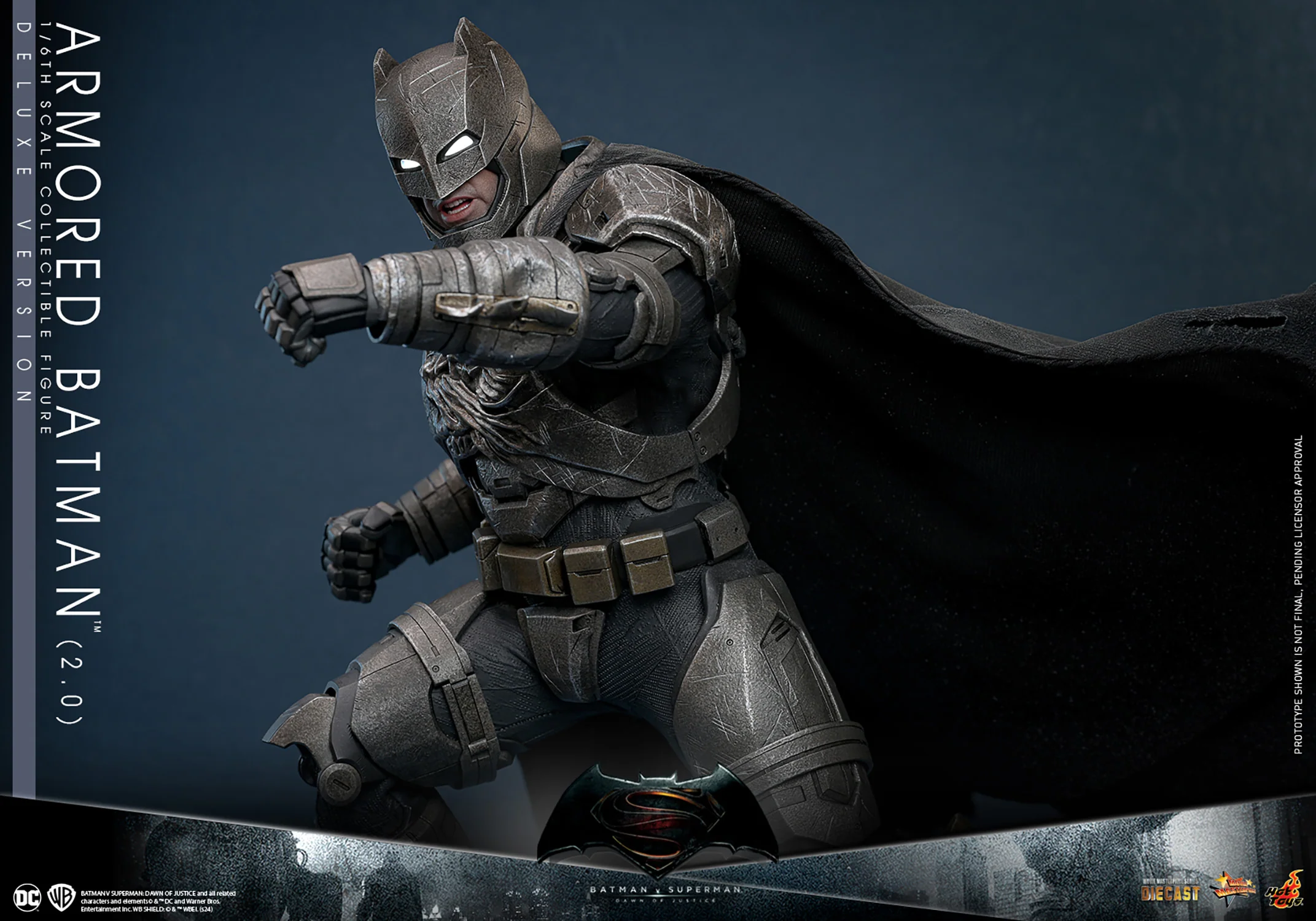 [PRE-ORDER] Armored Batman (2.0) Deluxe Edition Hot Toys Sixth Scale Figure - Image 11