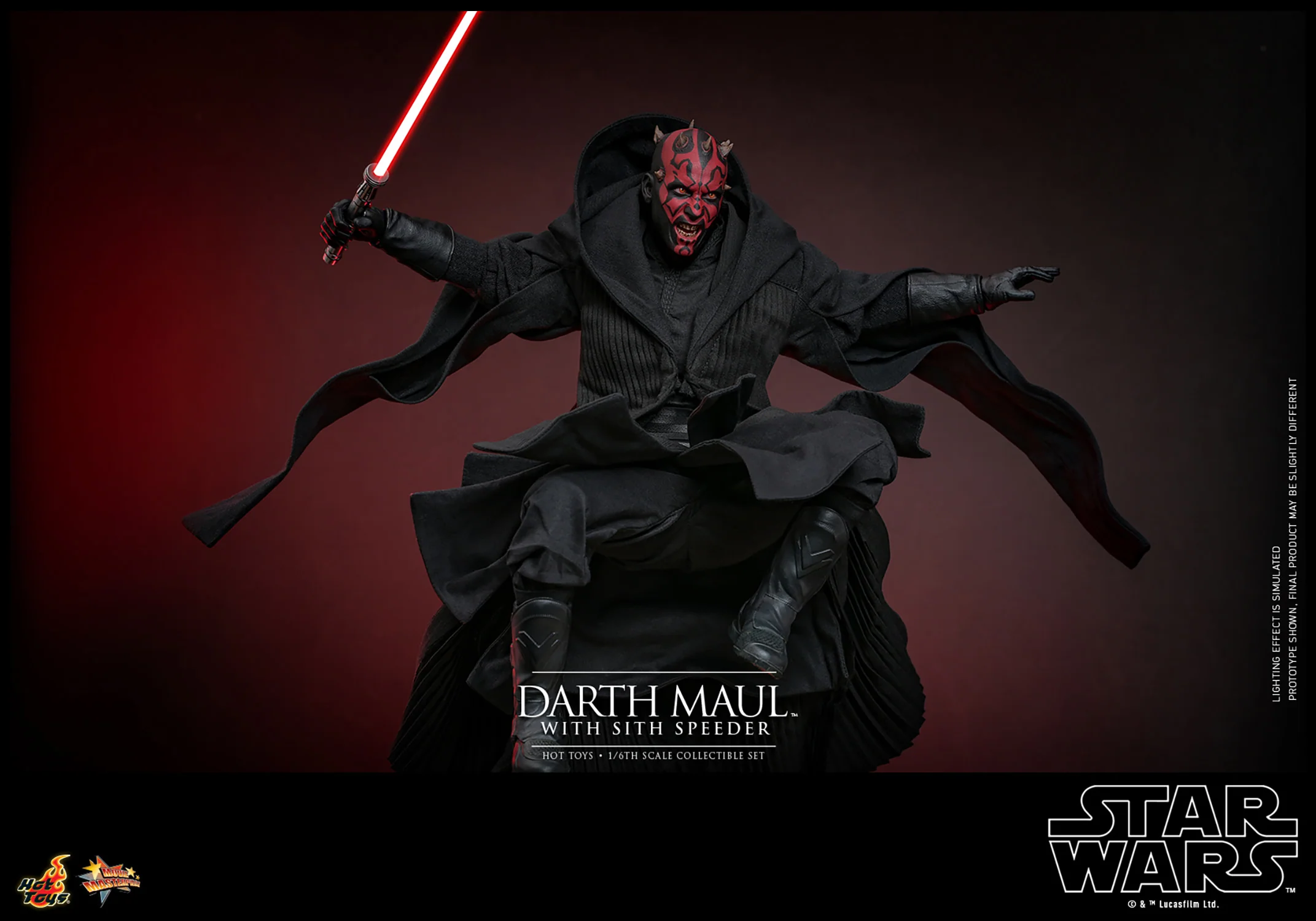 Darth Maul with Sith Speeder Sixth Scale Figure Set - Image 13