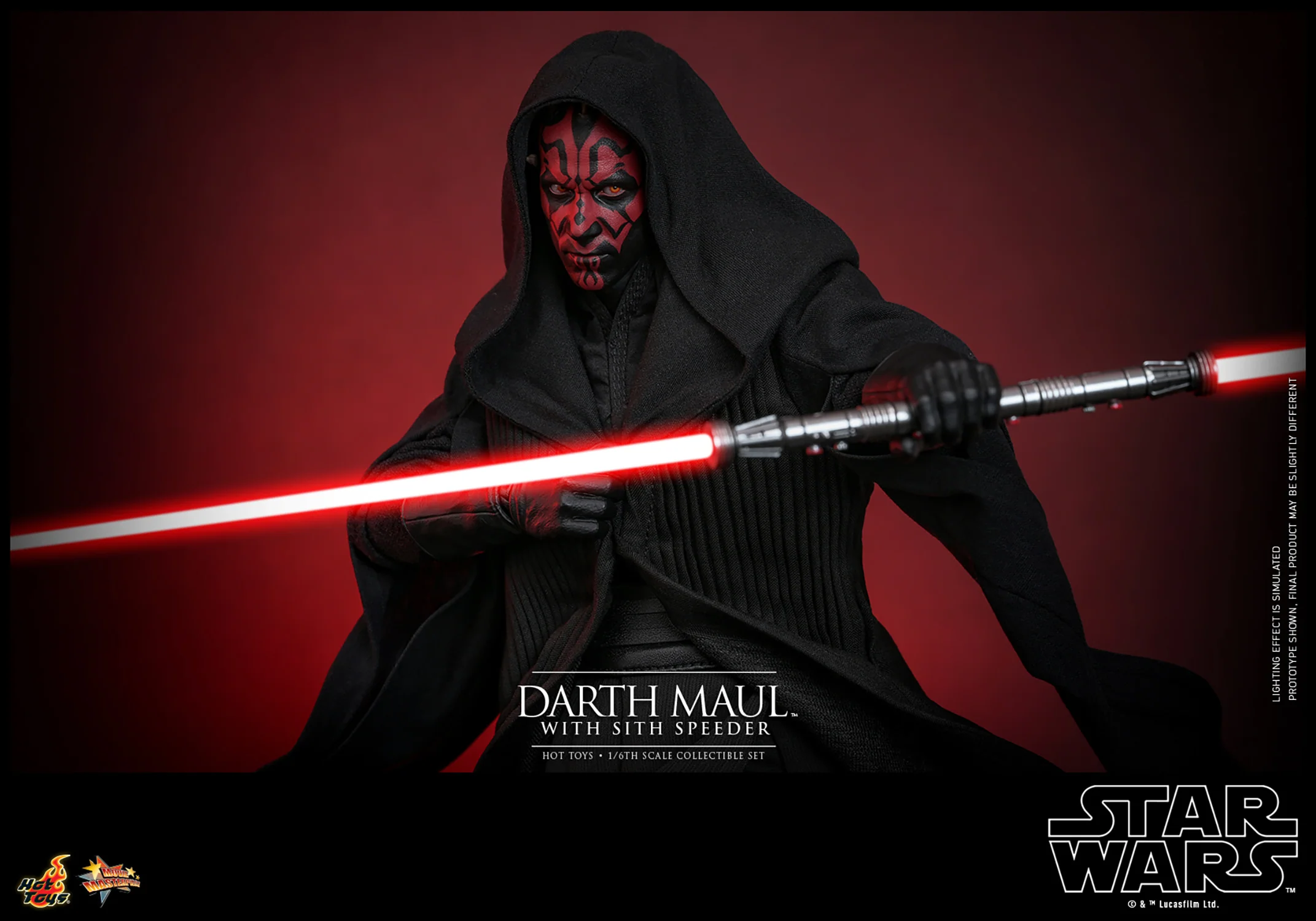 Darth Maul with Sith Speeder Sixth Scale Figure Set - Image 14