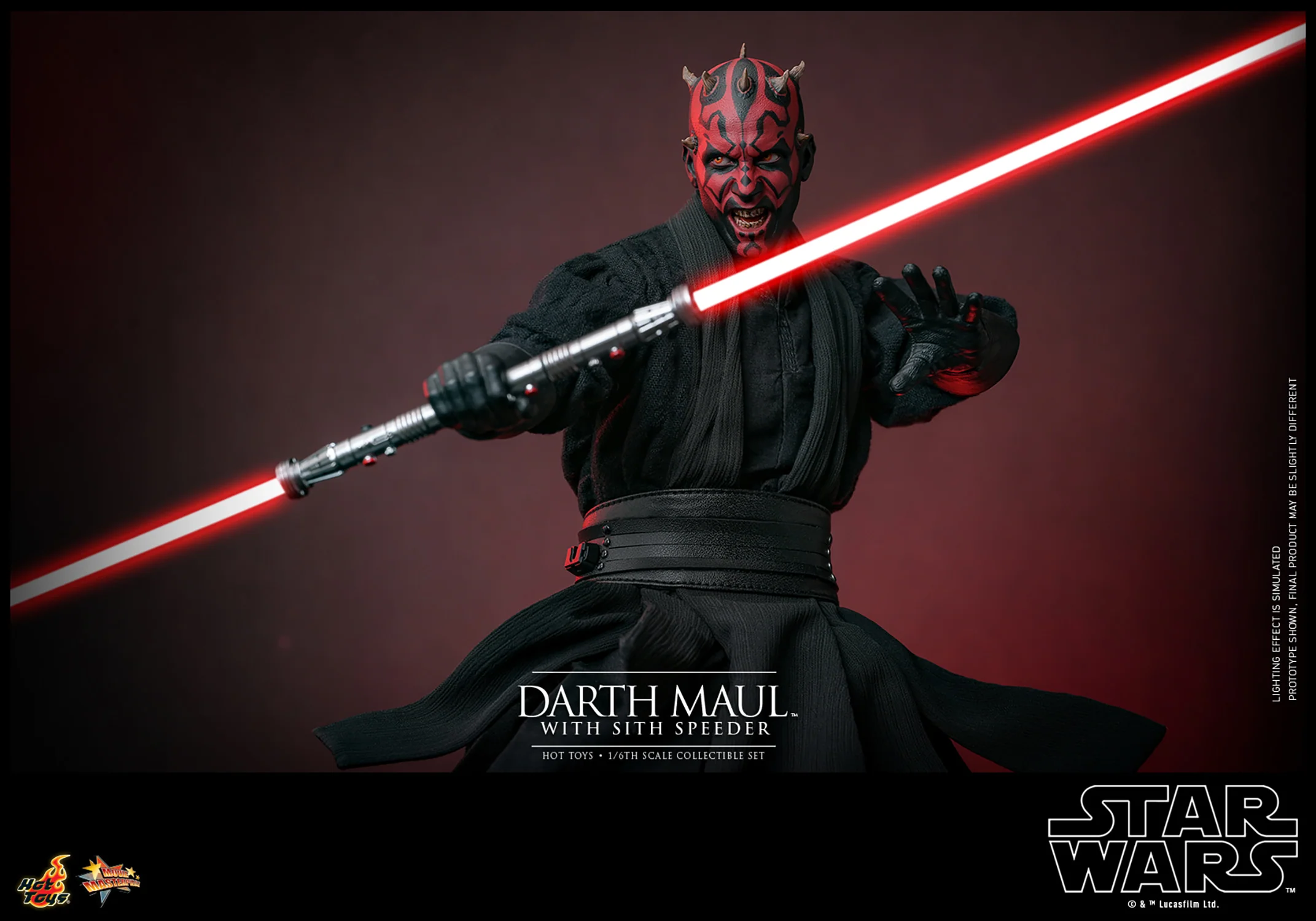 Darth Maul with Sith Speeder Sixth Scale Figure Set - Image 17