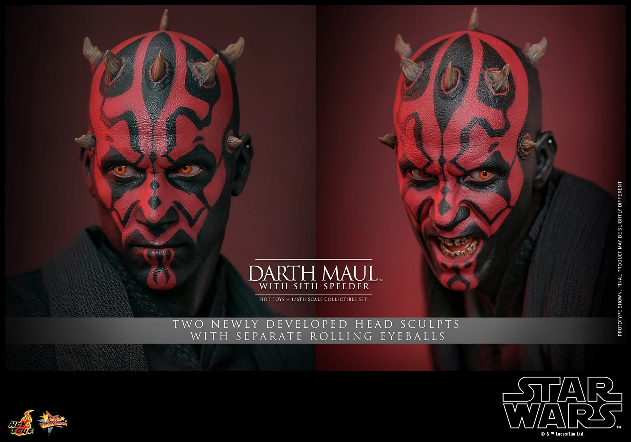 Darth Maul with Sith Speeder Sixth Scale Figure Set - Image 18