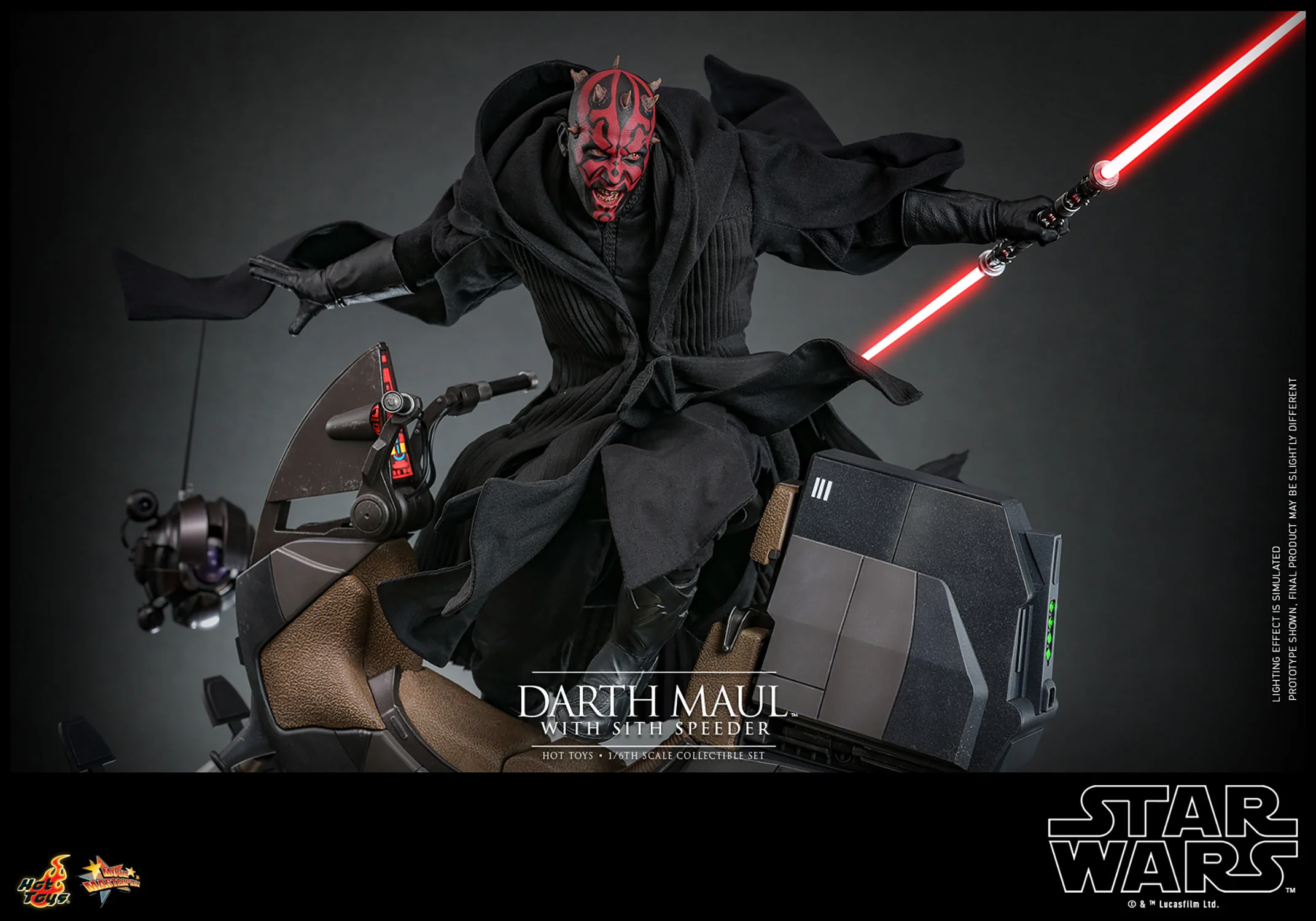 Darth Maul with Sith Speeder Sixth Scale Figure Set - Image 2