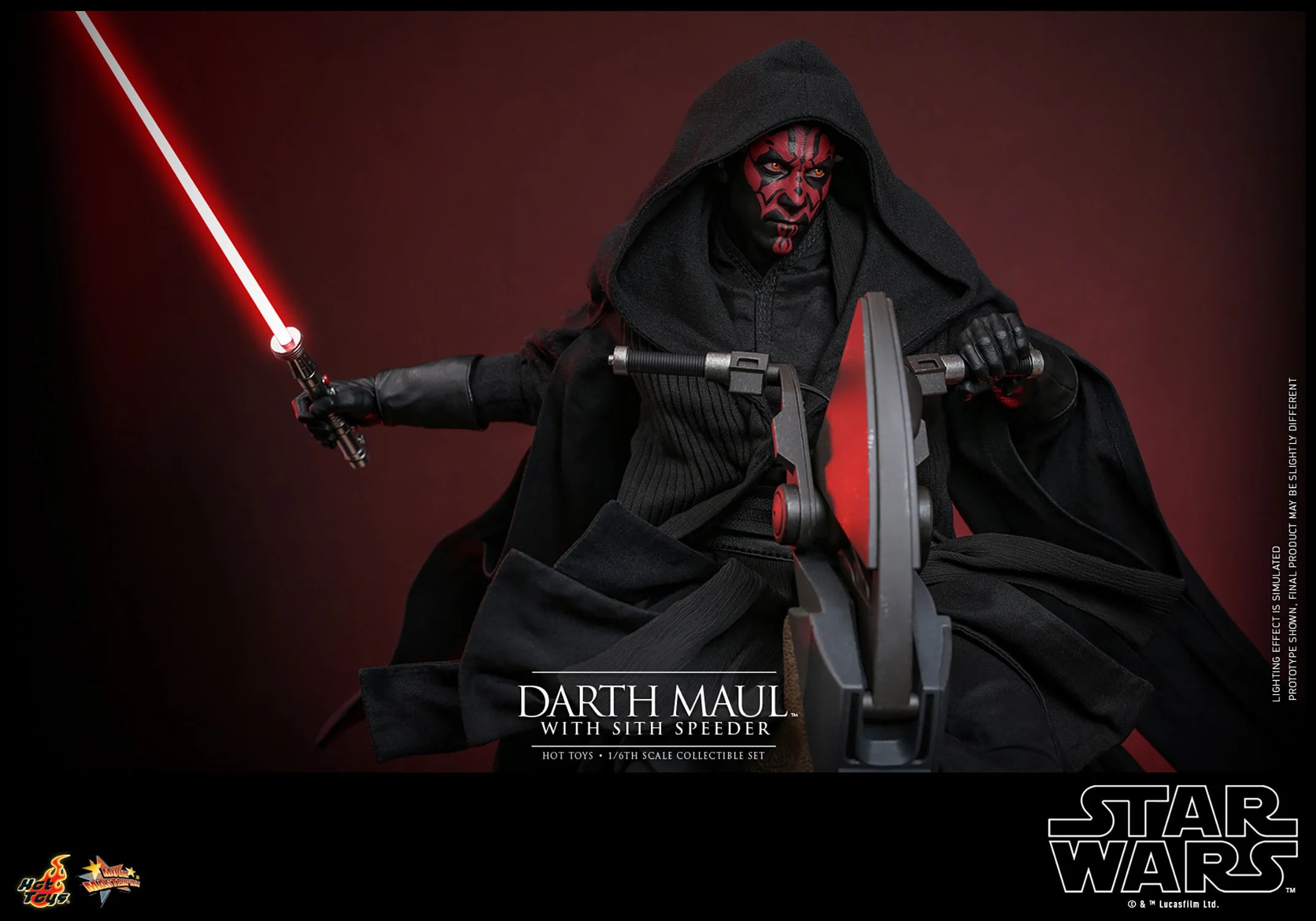 Darth Maul with Sith Speeder Sixth Scale Figure Set - Image 3