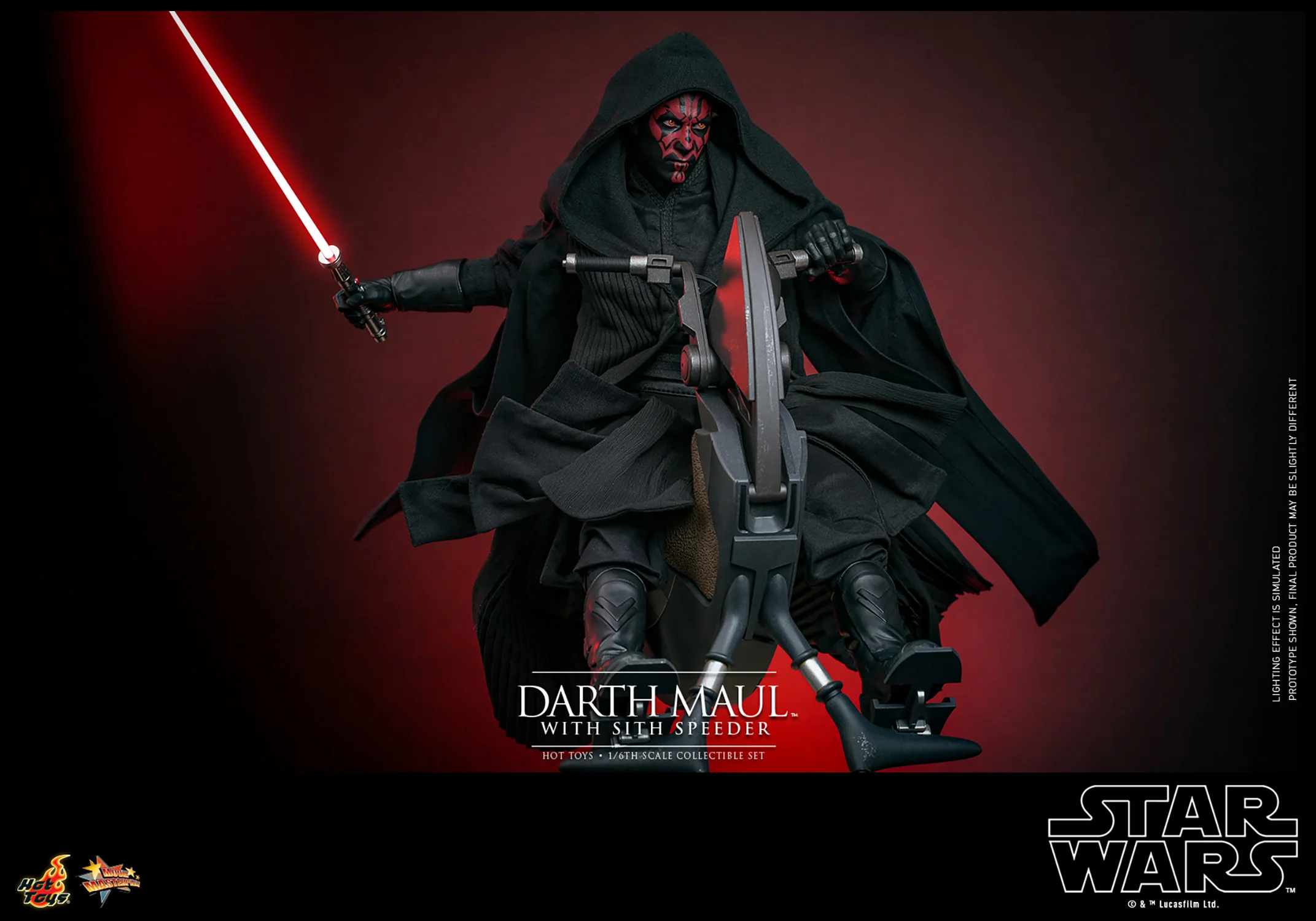 Darth Maul with Sith Speeder Sixth Scale Figure Set - Image 4