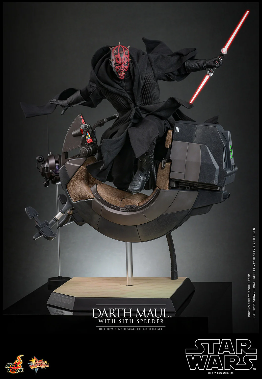 Darth Maul with Sith Speeder Sixth Scale Figure Set - Image 5
