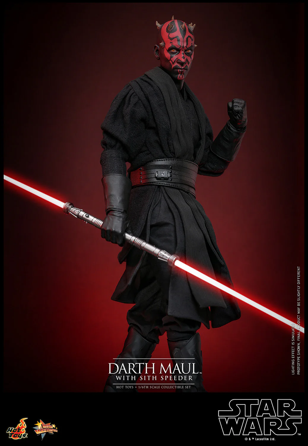 Darth Maul with Sith Speeder Sixth Scale Figure Set - Image 6