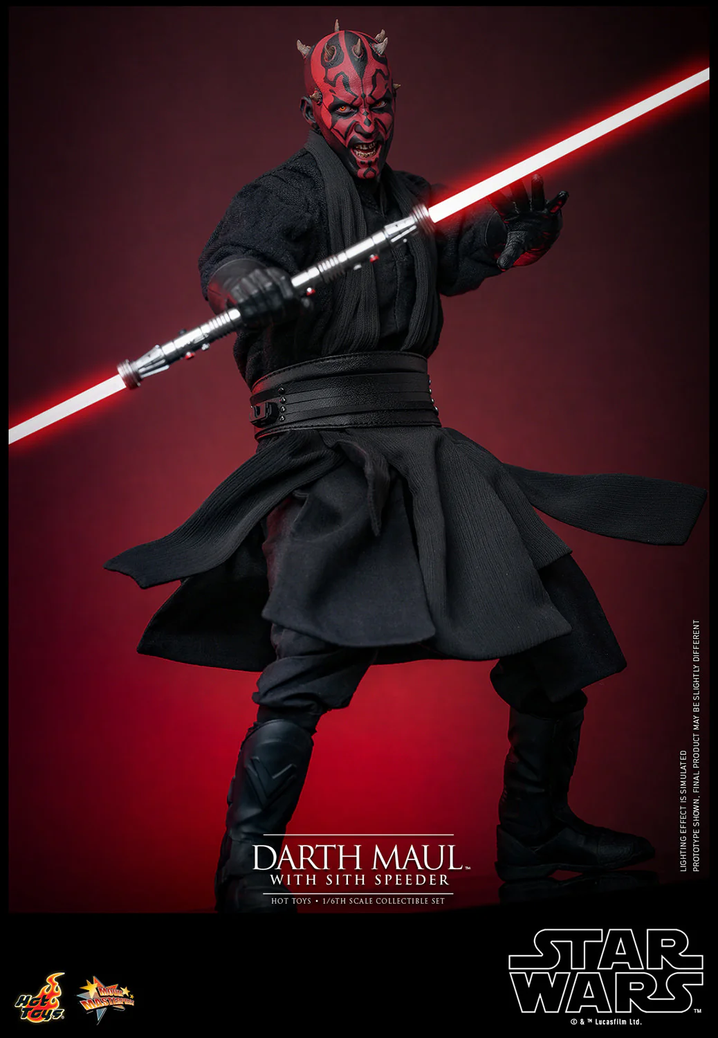 Darth Maul with Sith Speeder Sixth Scale Figure Set - Image 7