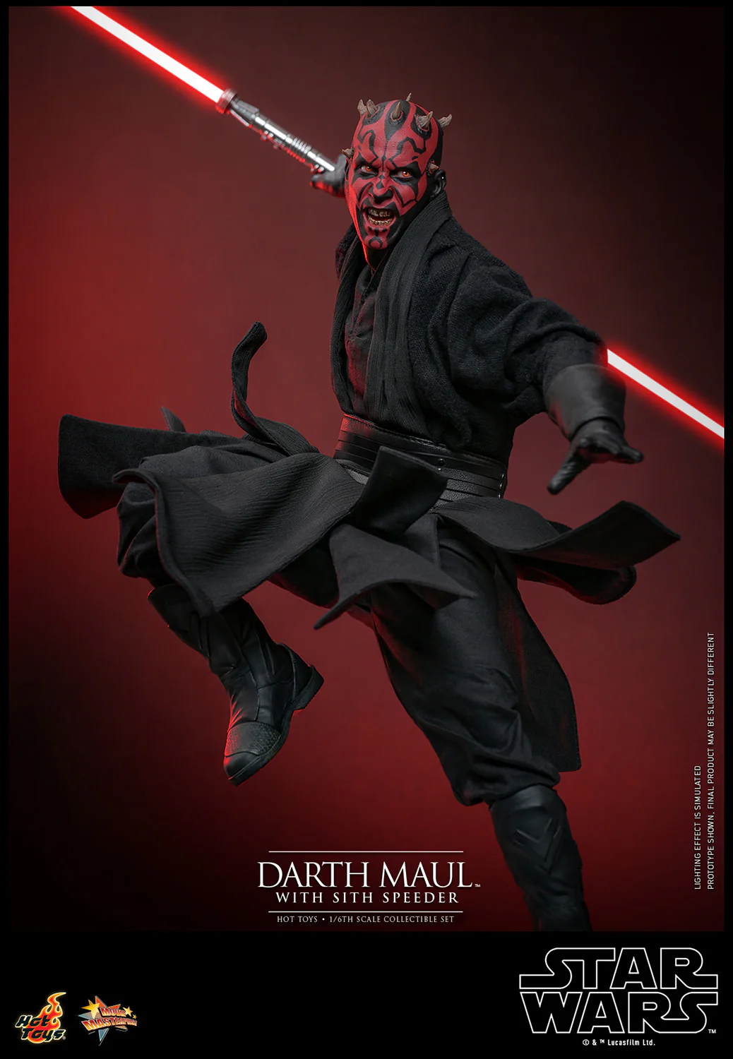 Darth Maul with Sith Speeder Sixth Scale Figure Set - Image 8