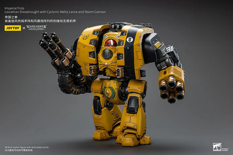 [PRE-ORDER] Imperial Fists Leviathan Dreadnought with Cyclonic Melta Lance and Storm Cannon - Image 3