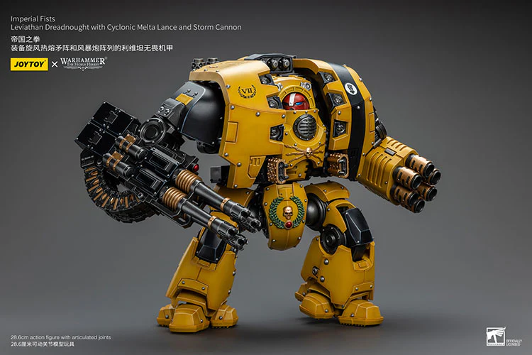 [PRE-ORDER] Imperial Fists Leviathan Dreadnought with Cyclonic Melta Lance and Storm Cannon - Image 4