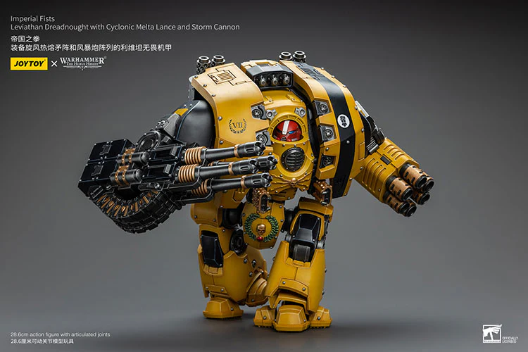 [PRE-ORDER] Imperial Fists Leviathan Dreadnought with Cyclonic Melta Lance and Storm Cannon - Image 5