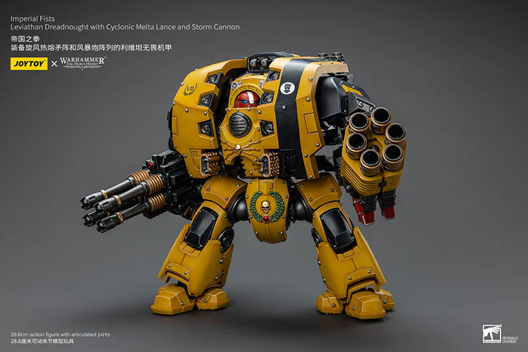 [PRE-ORDER] Imperial Fists Leviathan Dreadnought with Cyclonic Melta Lance and Storm Cannon - Image 6