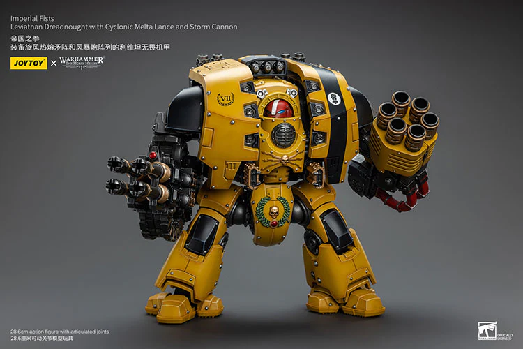 [PRE-ORDER] Imperial Fists Leviathan Dreadnought with Cyclonic Melta Lance and Storm Cannon - Image 7