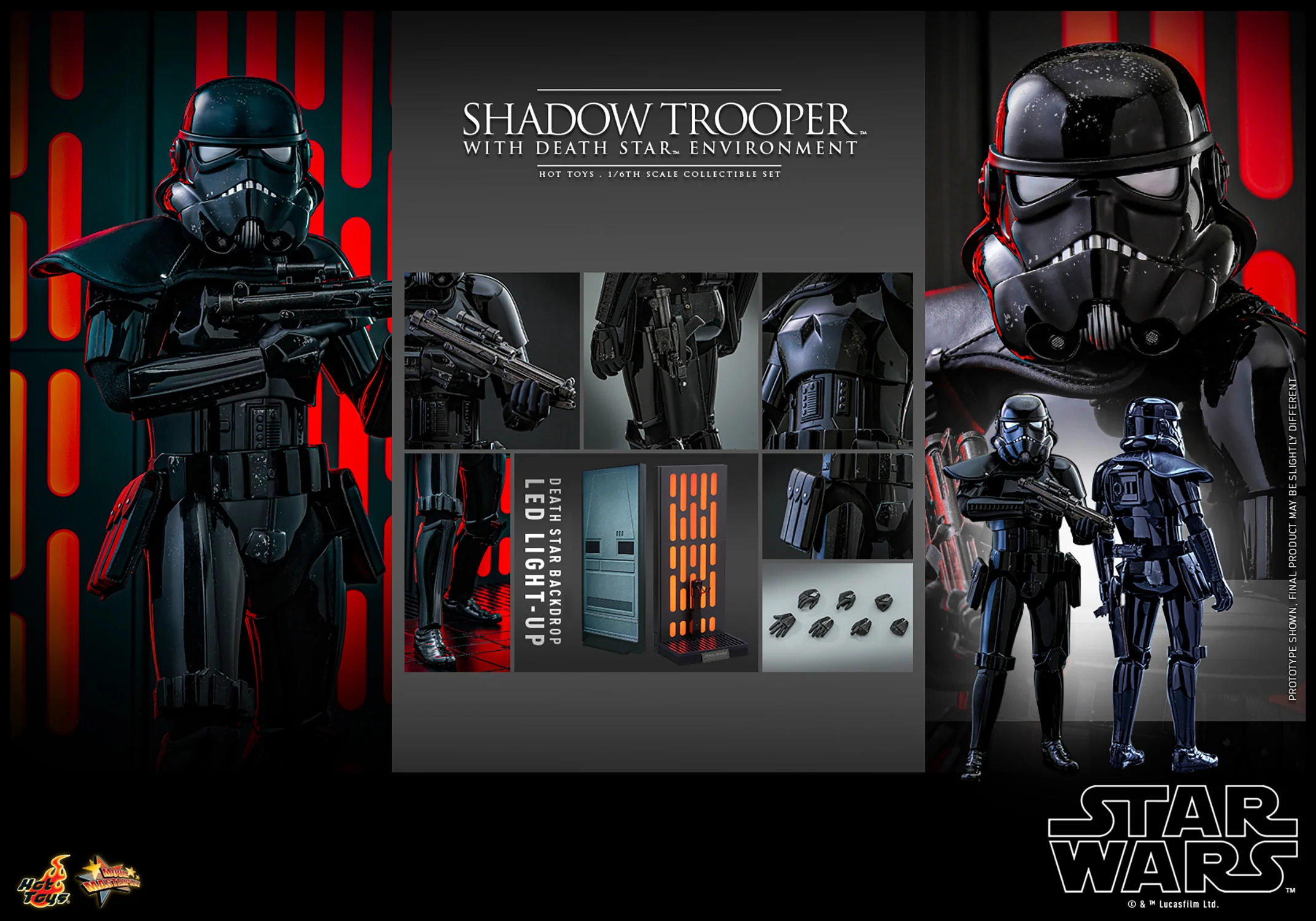 Shadow Trooper™ with Death Star Environment Sixth Scale Figure - Image 16
