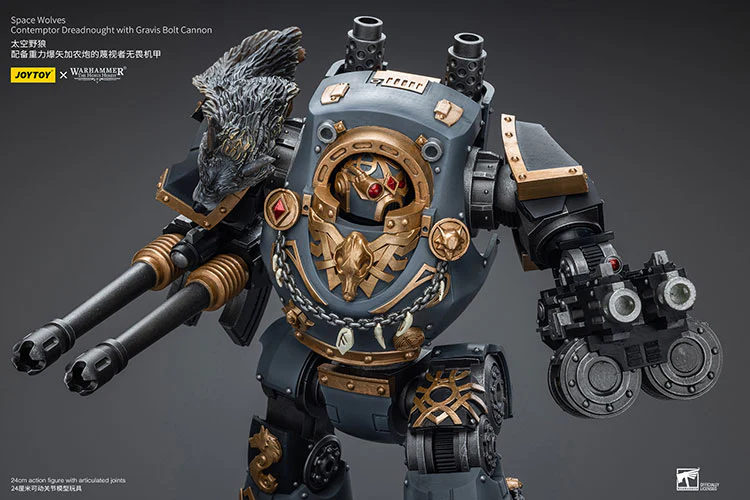 [PRE-ORDER] Space Wolves Contemptor Dreadnought with Gravis Bolt Cannon - Image 12