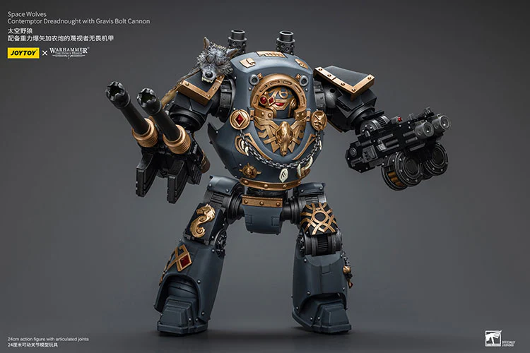 [PRE-ORDER] Space Wolves Contemptor Dreadnought with Gravis Bolt Cannon - Image 7