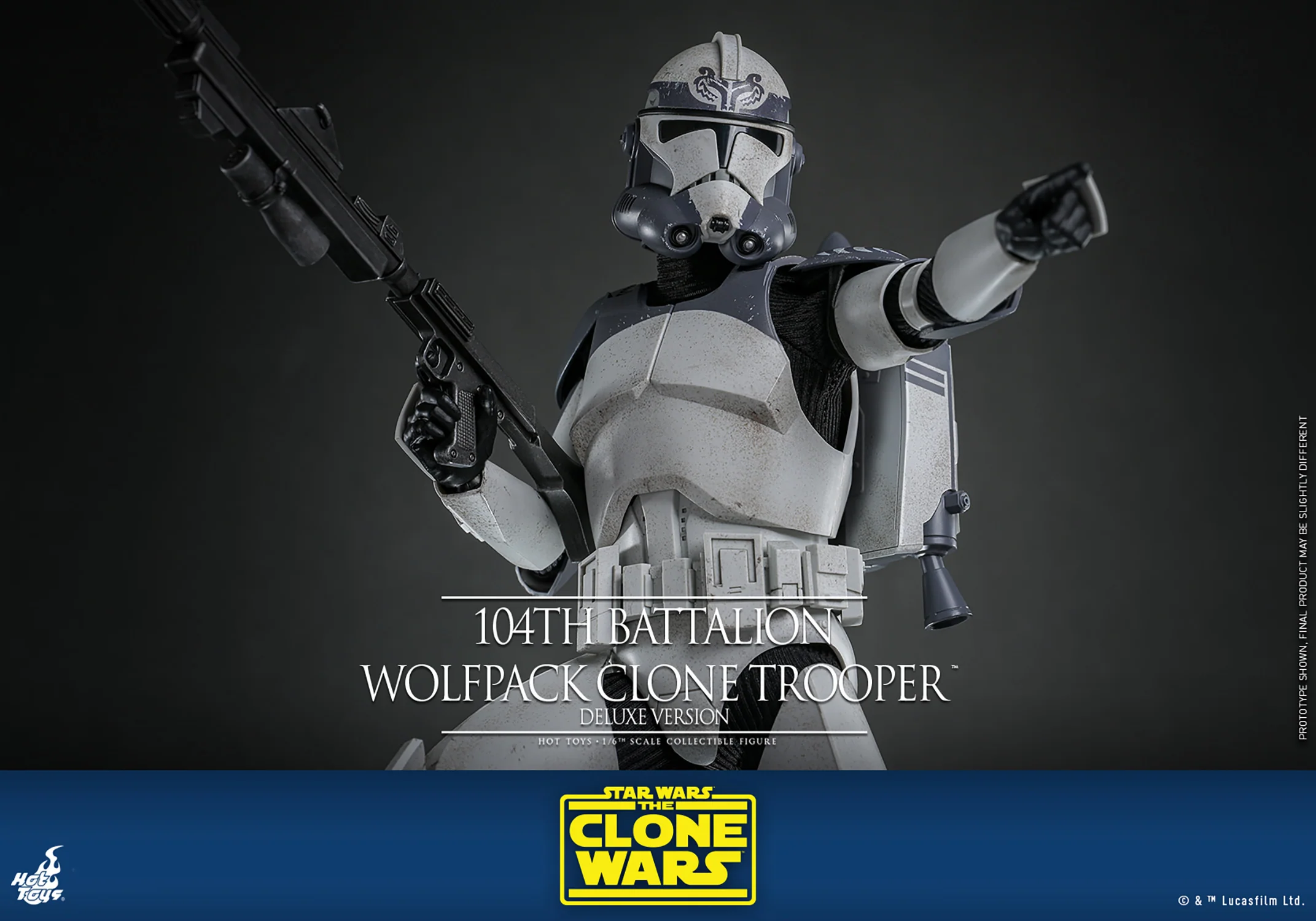104th Battalion Wolfpack Clone Trooper™ (Deluxe Version) Sixth Scale Figure - Image 13