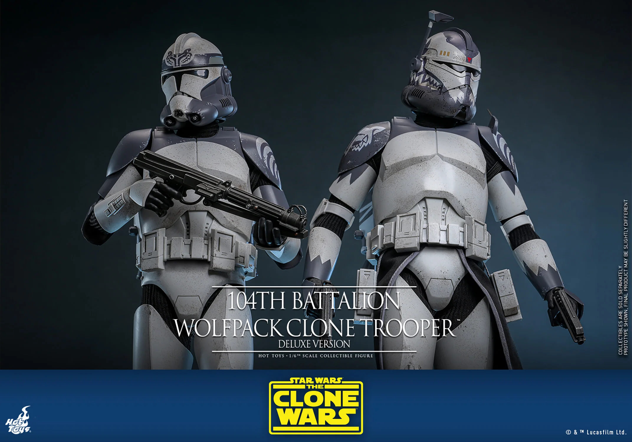 104th Battalion Wolfpack Clone Trooper™ (Deluxe Version) Sixth Scale Figure - Image 15
