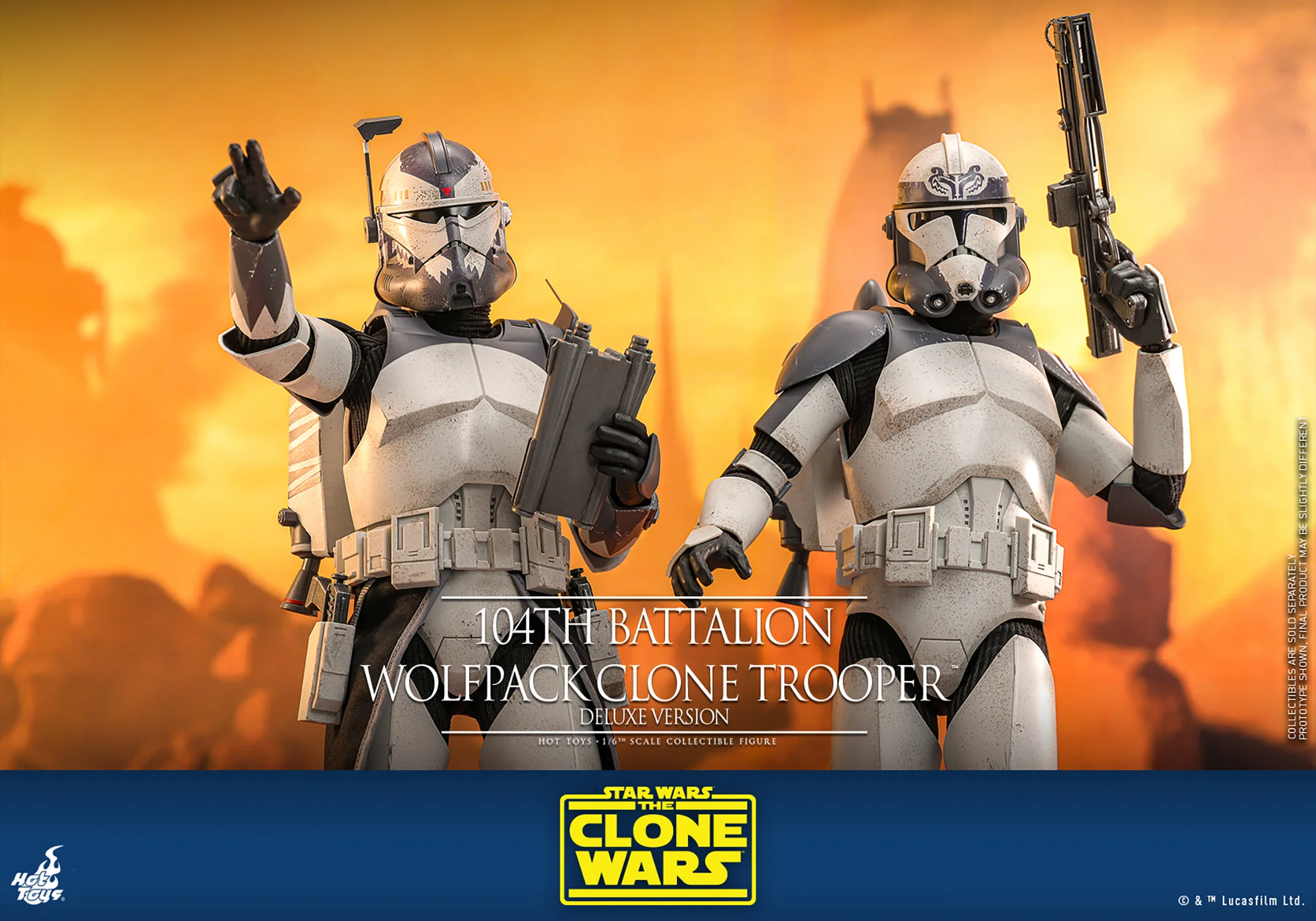 104th Battalion Wolfpack Clone Trooper™ (Deluxe Version) Sixth Scale Figure - Image 16