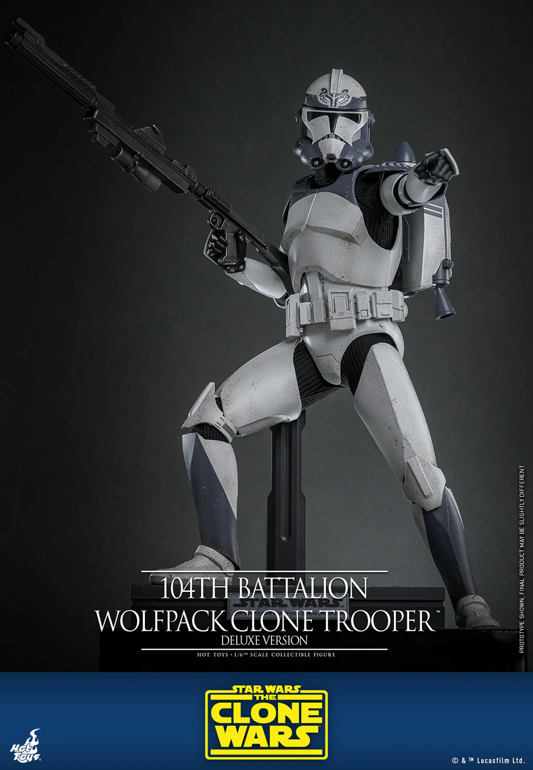 104th Battalion Wolfpack Clone Trooper™ (Deluxe Version) Sixth Scale Figure - Image 5