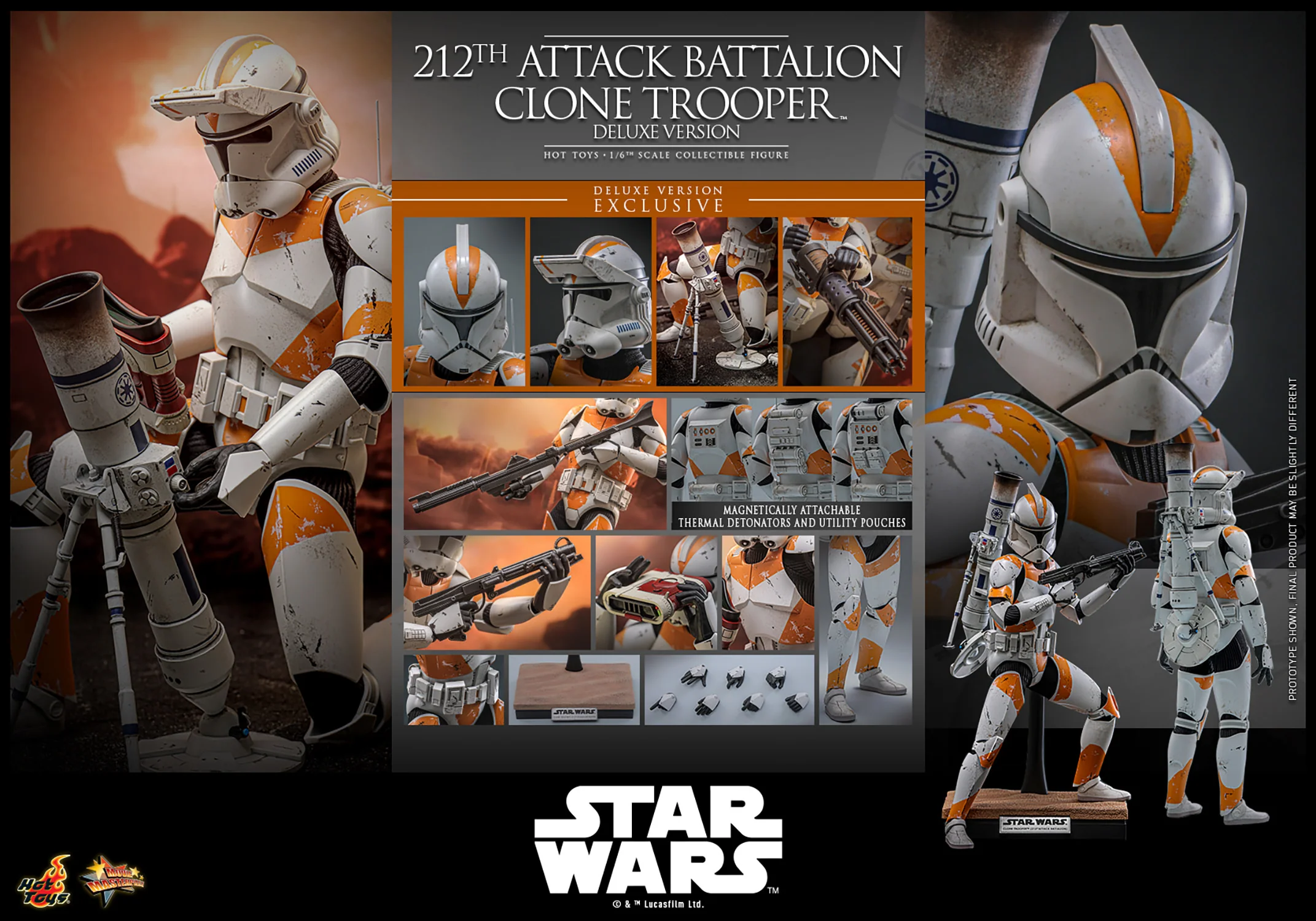 [PREORDER] 212th Attack Battalion Clone Trooper™ (Deluxe Version) | Sixth Scale Action Figure | Hot Toys - Image 22