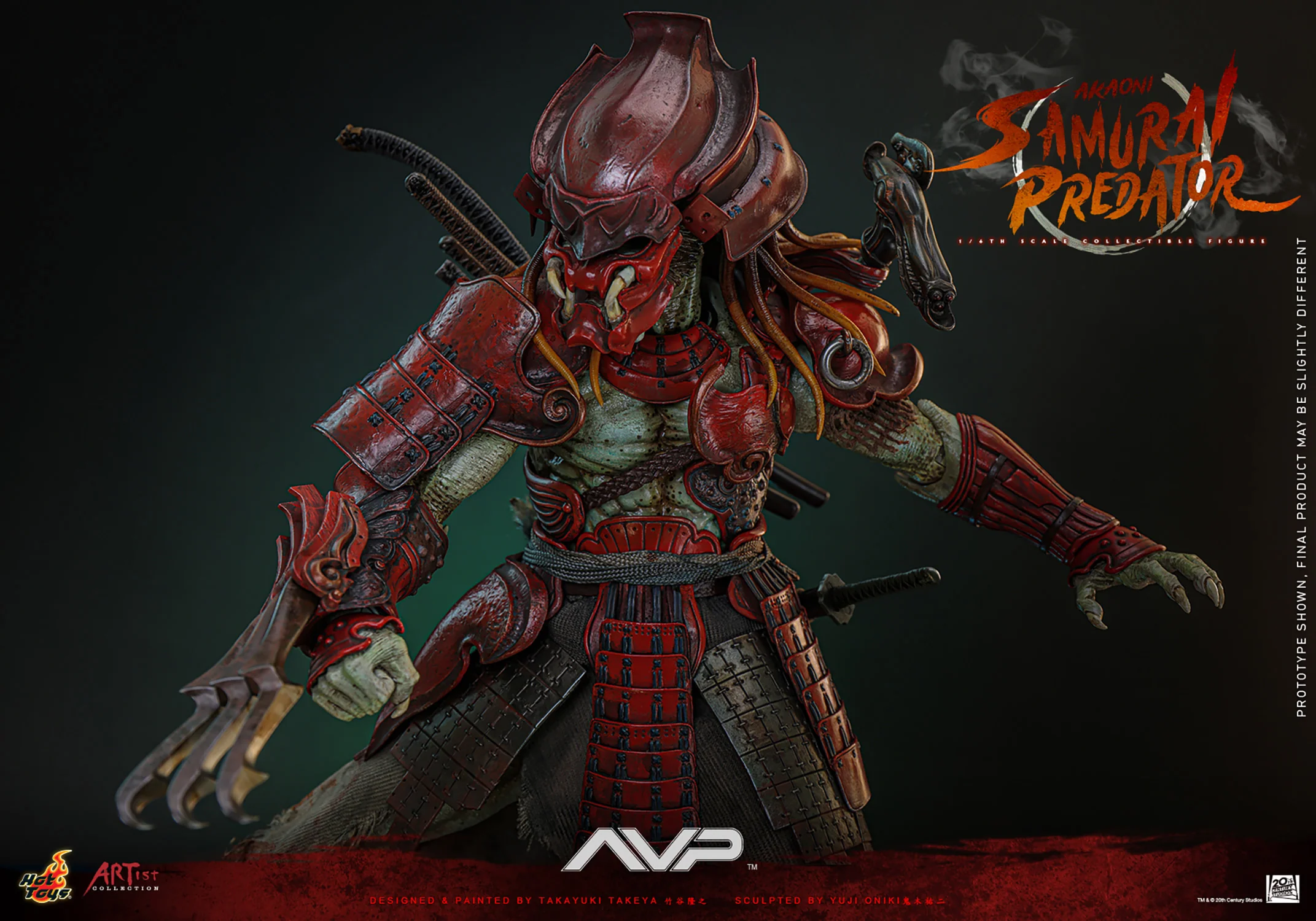 Akaoni Samurai Predator Sixth Scale Figure - Image 10