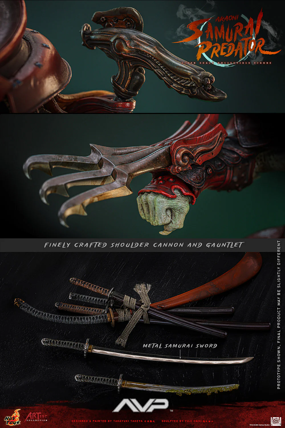 Akaoni Samurai Predator Sixth Scale Figure - Image 15