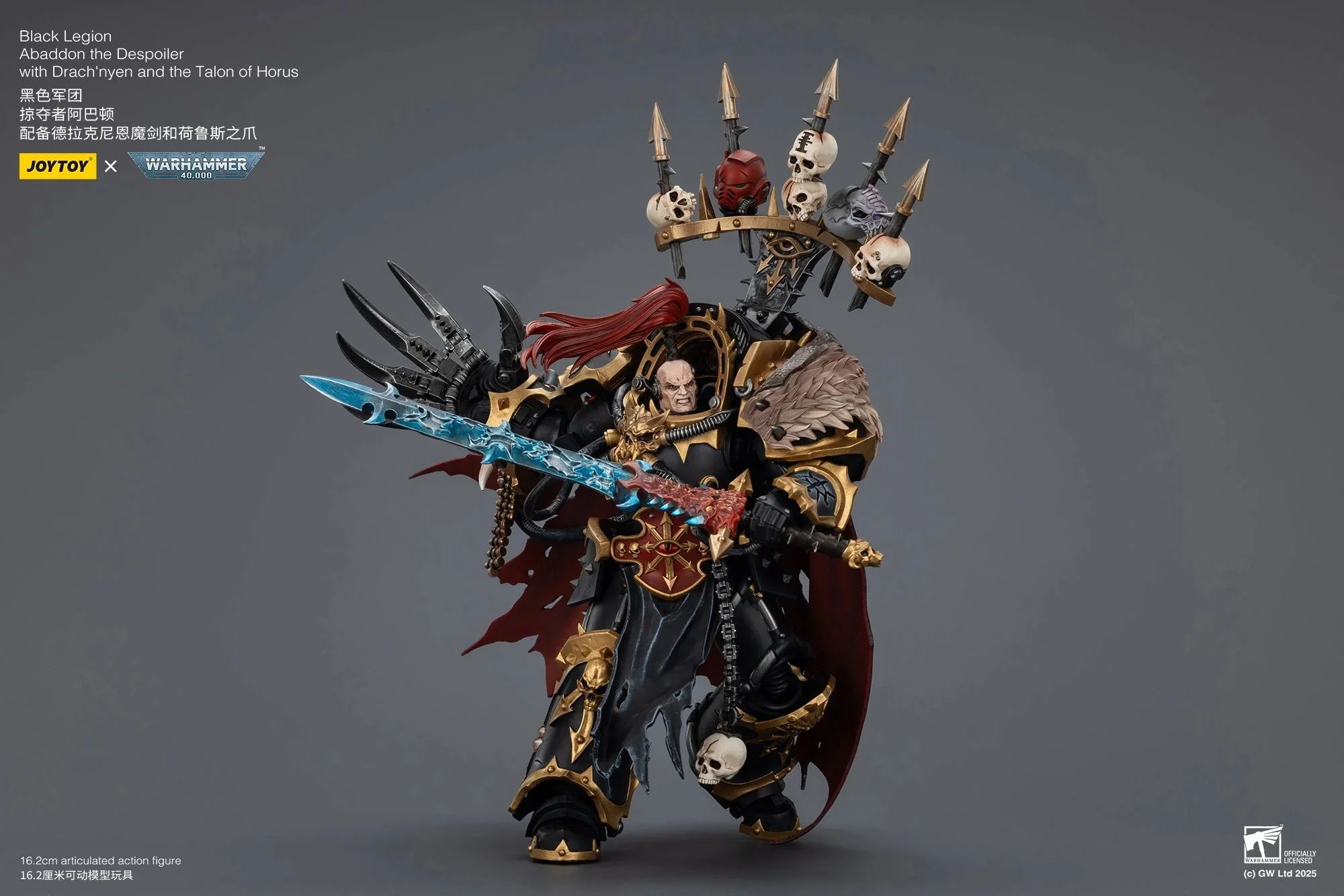 Black Legion Abaddon the Despoiler (with Drach'nyen and the Talon of Horus) | 1/18 Action Figure | JOYTOY - Image 7