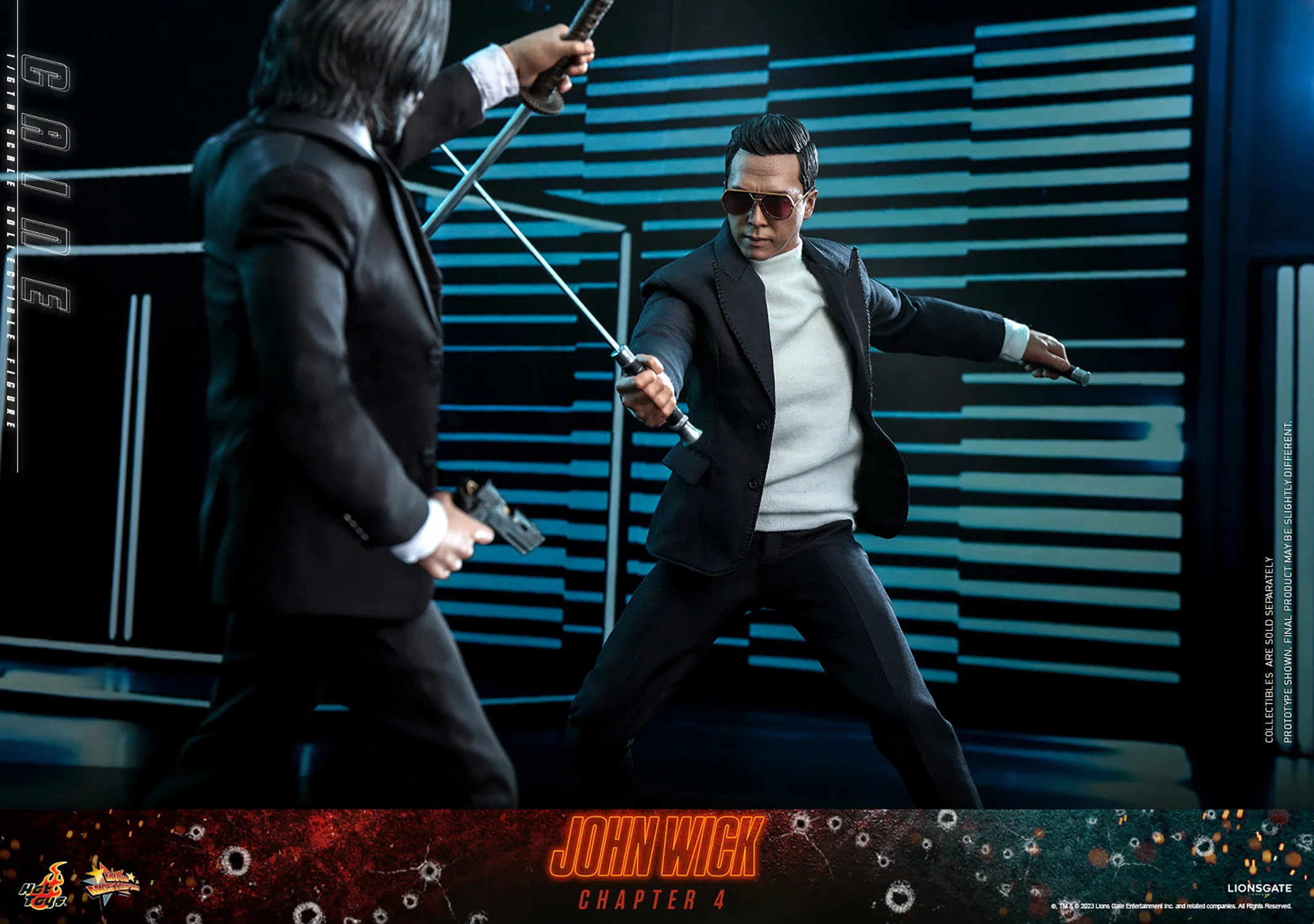 Caine Sixth Scale Premium Collectible Figure – John Wick: Chapter 4 (Hot Toys) | Heroes World - Image 18