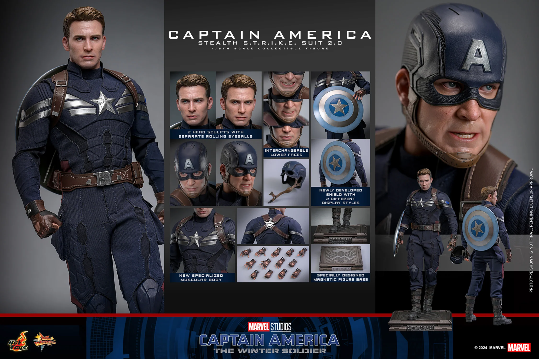 [PREORDER] Captain America (Stealth S.T.R.I.K.E. Suit) 2.0 Sixth Scale Figure - Image 21