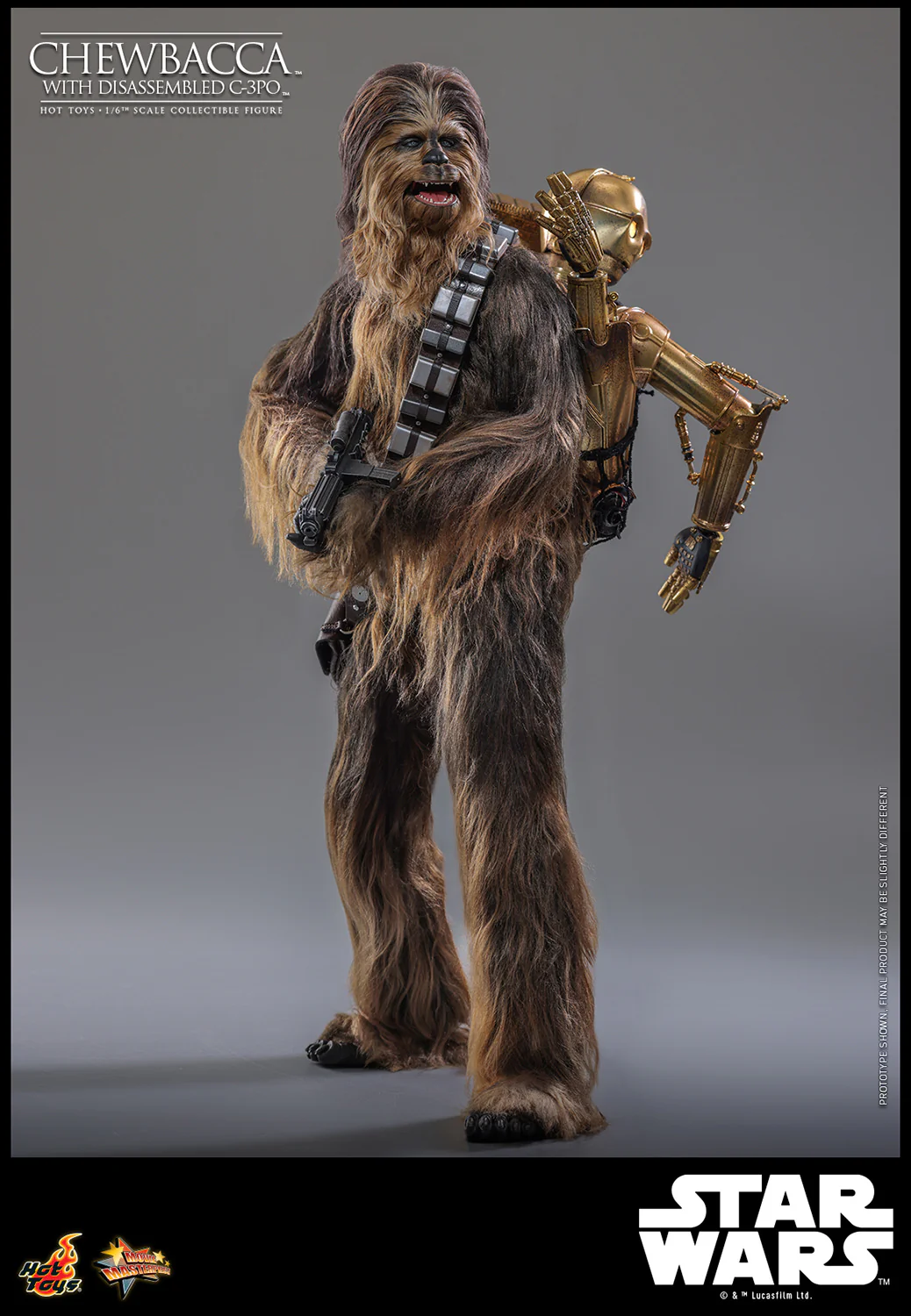 [PREORDER]  Chewbacca™ with Disassembled C-3PO™ Sixth Scale Figure - Image 10