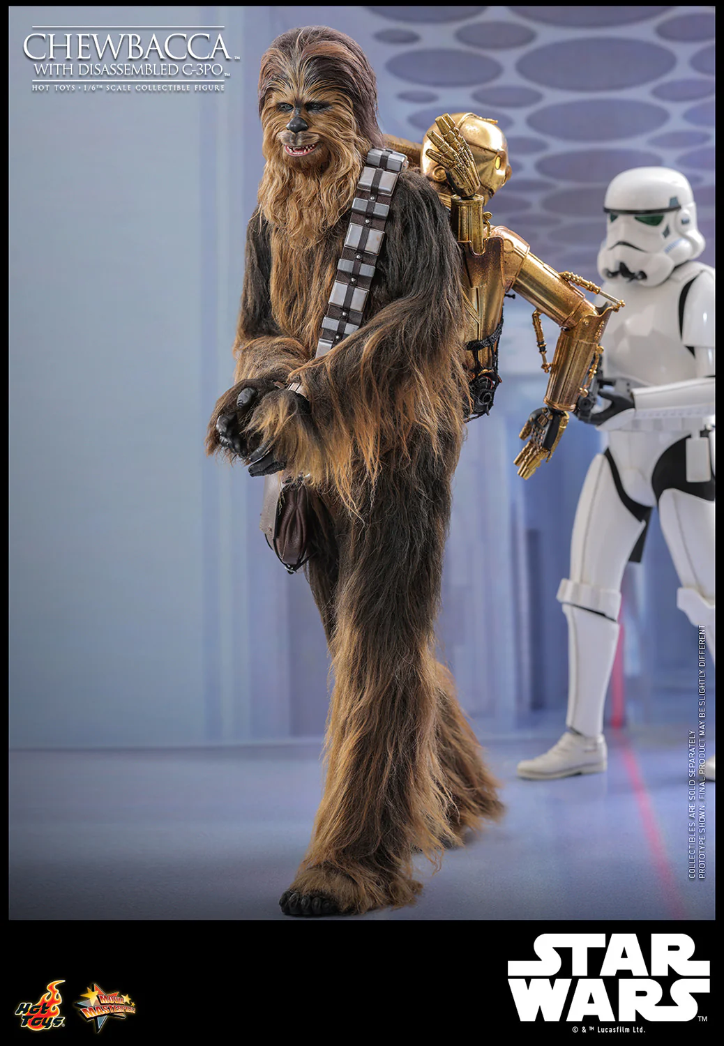 [PREORDER]  Chewbacca™ with Disassembled C-3PO™ Sixth Scale Figure - Image 12