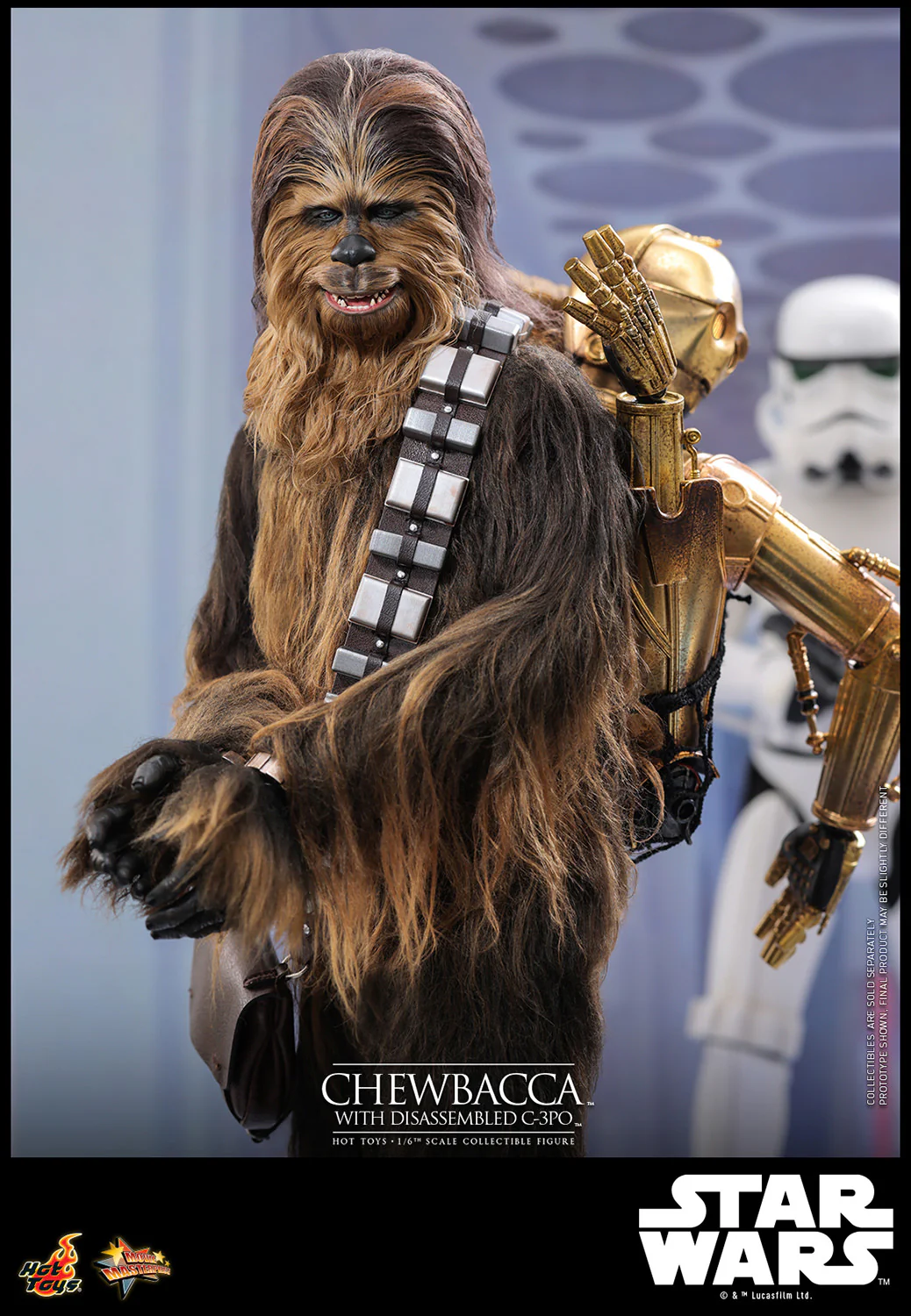 [PREORDER]  Chewbacca™ with Disassembled C-3PO™ Sixth Scale Figure - Image 13