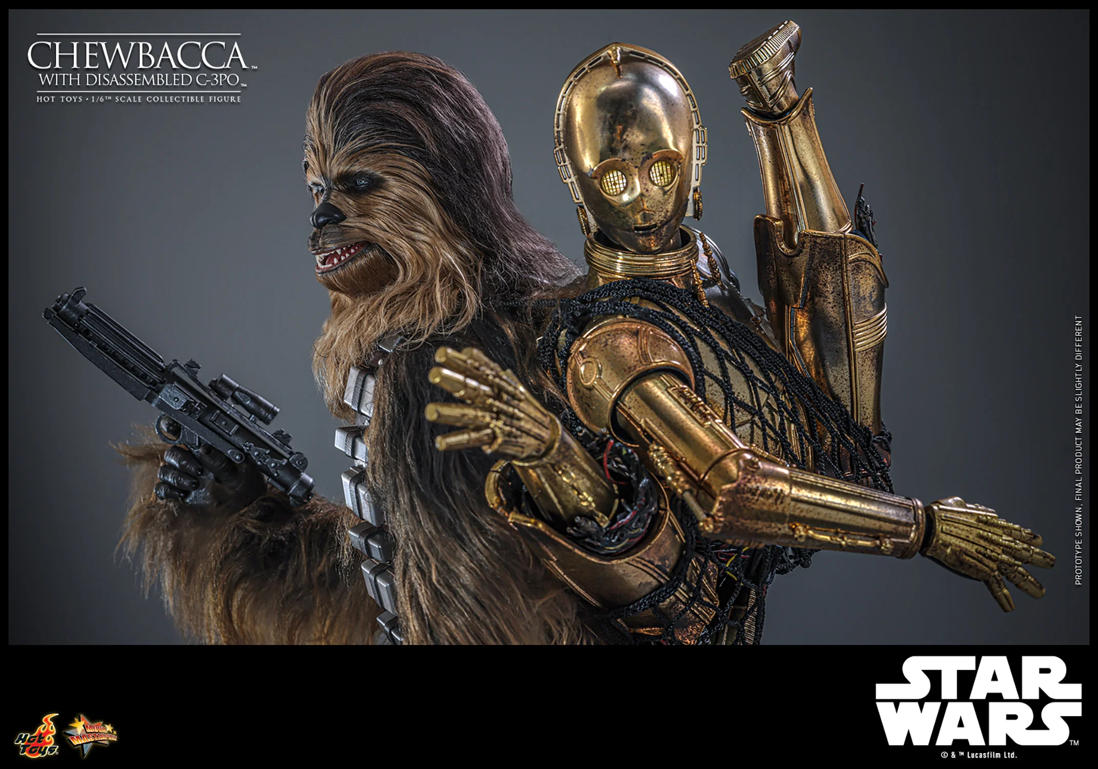 [PREORDER]  Chewbacca™ with Disassembled C-3PO™ Sixth Scale Figure - Image 14
