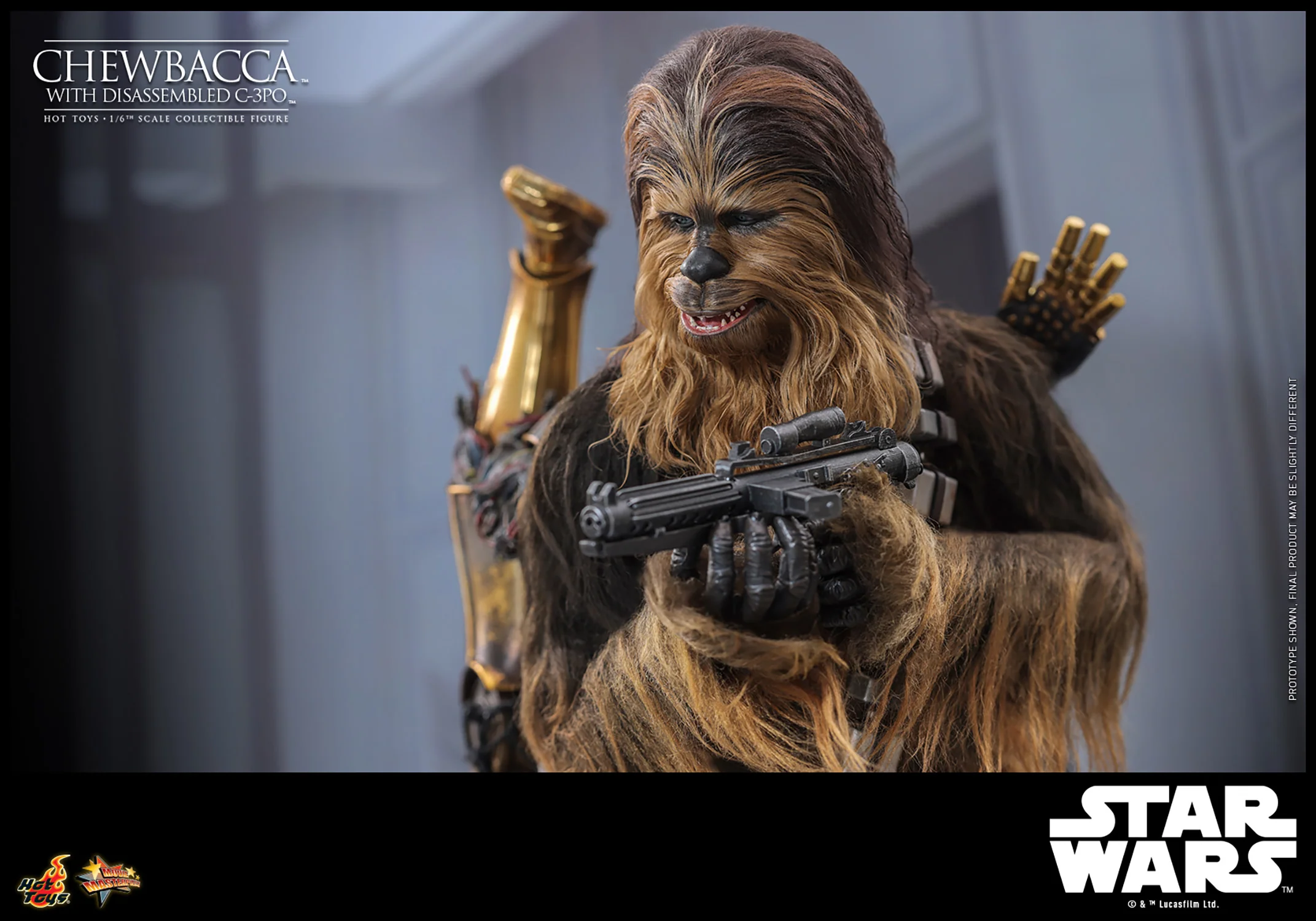 [PREORDER]  Chewbacca™ with Disassembled C-3PO™ Sixth Scale Figure - Image 15