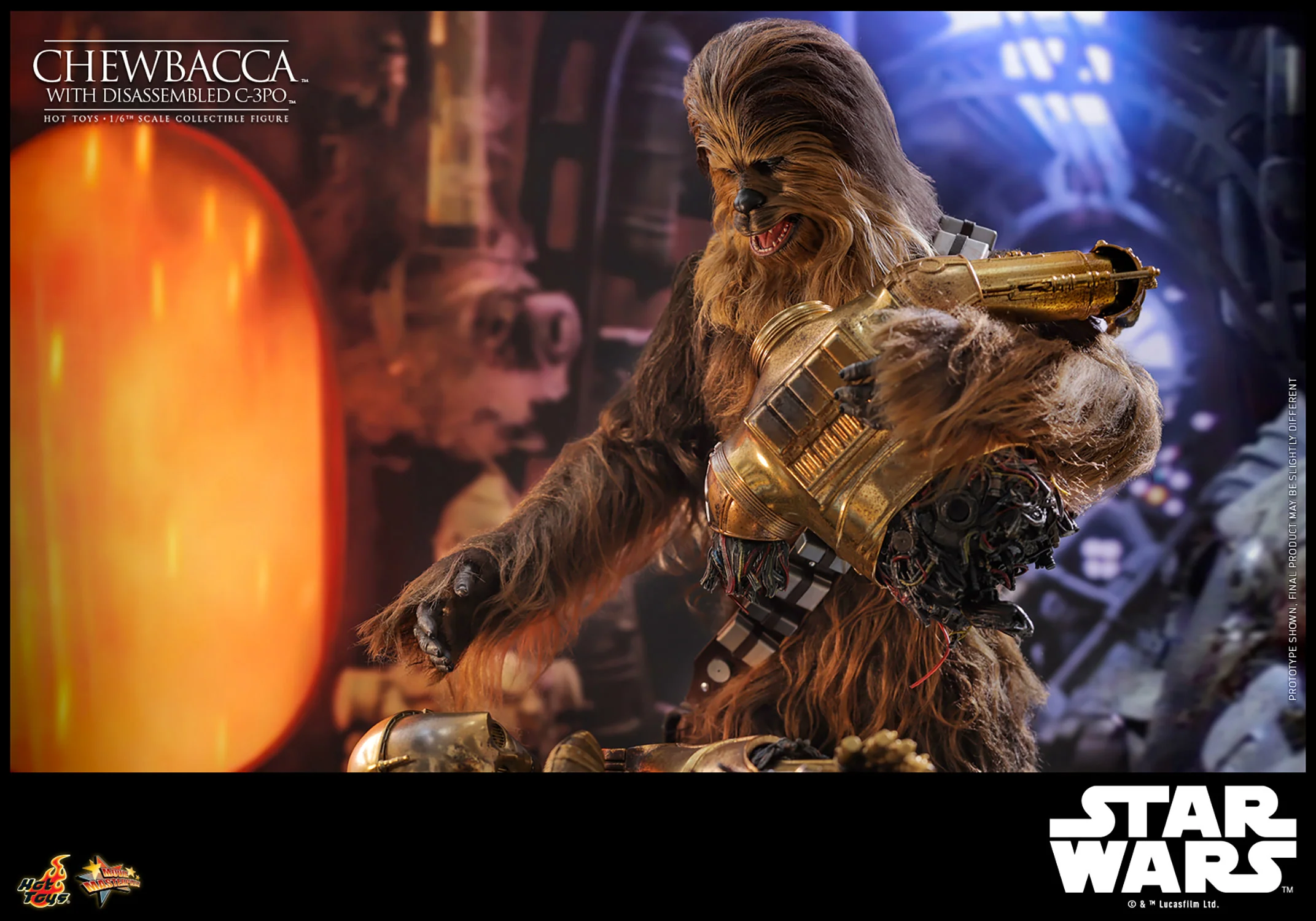 [PREORDER]  Chewbacca™ with Disassembled C-3PO™ Sixth Scale Figure - Image 16