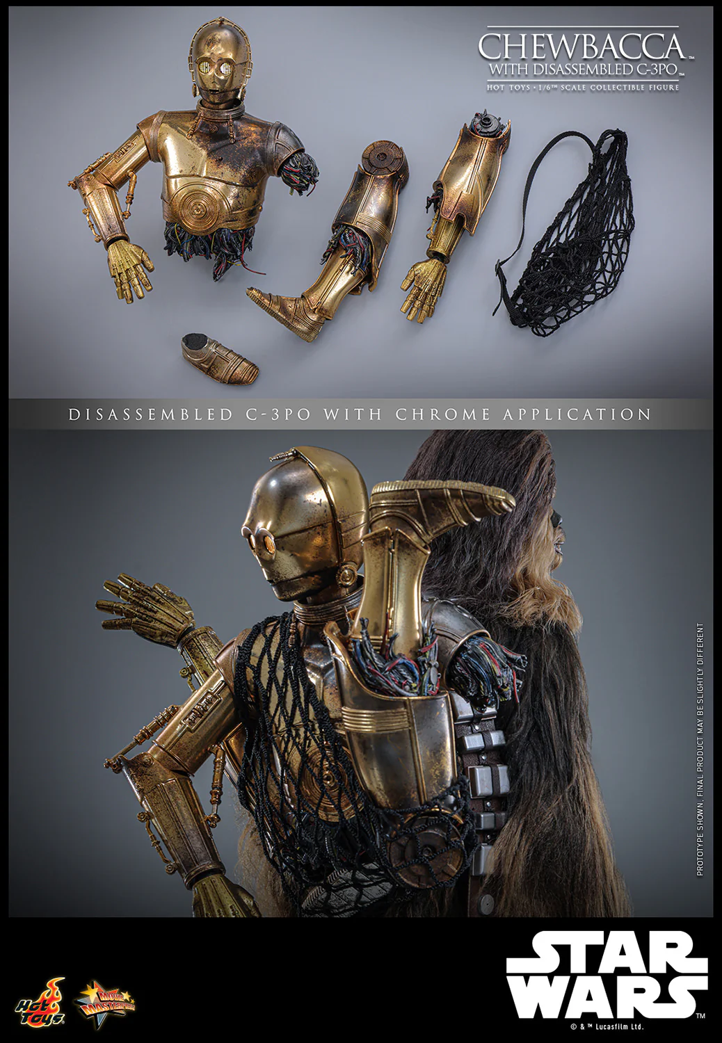 [PREORDER]  Chewbacca™ with Disassembled C-3PO™ Sixth Scale Figure - Image 20