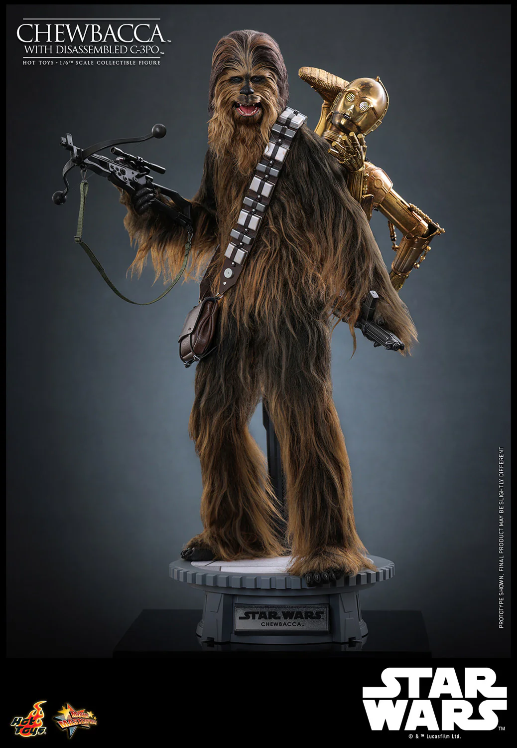 [PREORDER]  Chewbacca™ with Disassembled C-3PO™ Sixth Scale Figure - Image 6