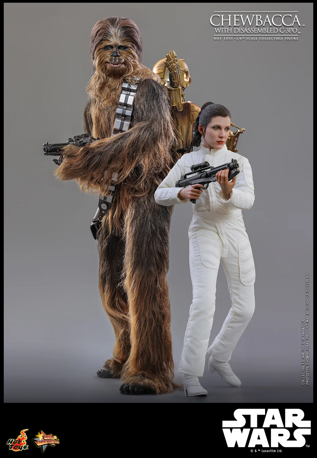 [PREORDER]  Chewbacca™ with Disassembled C-3PO™ Sixth Scale Figure - Image 9