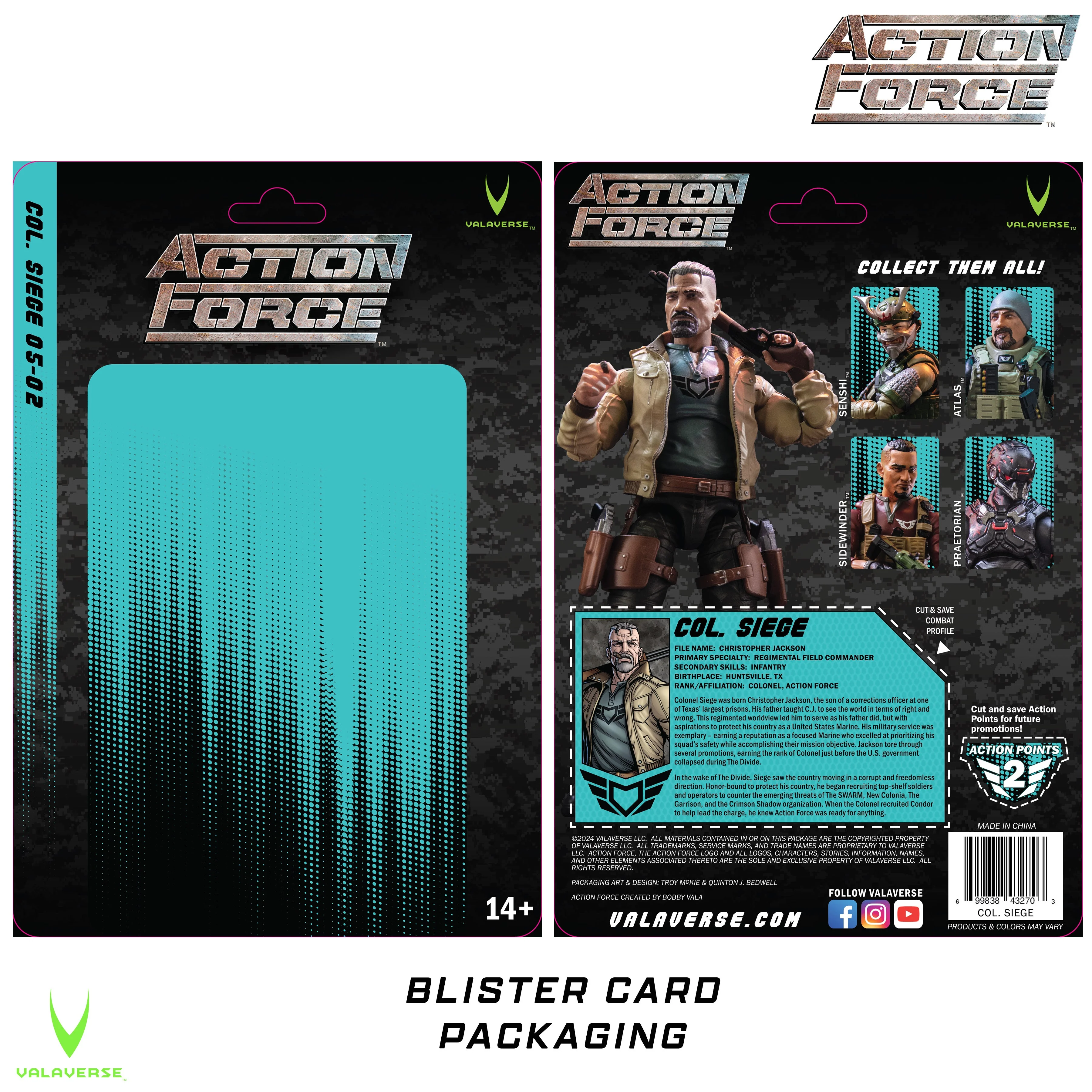 Col. Siege | Action Force Series 5 | Valaverse 1:12 Scale Figure - Image 4