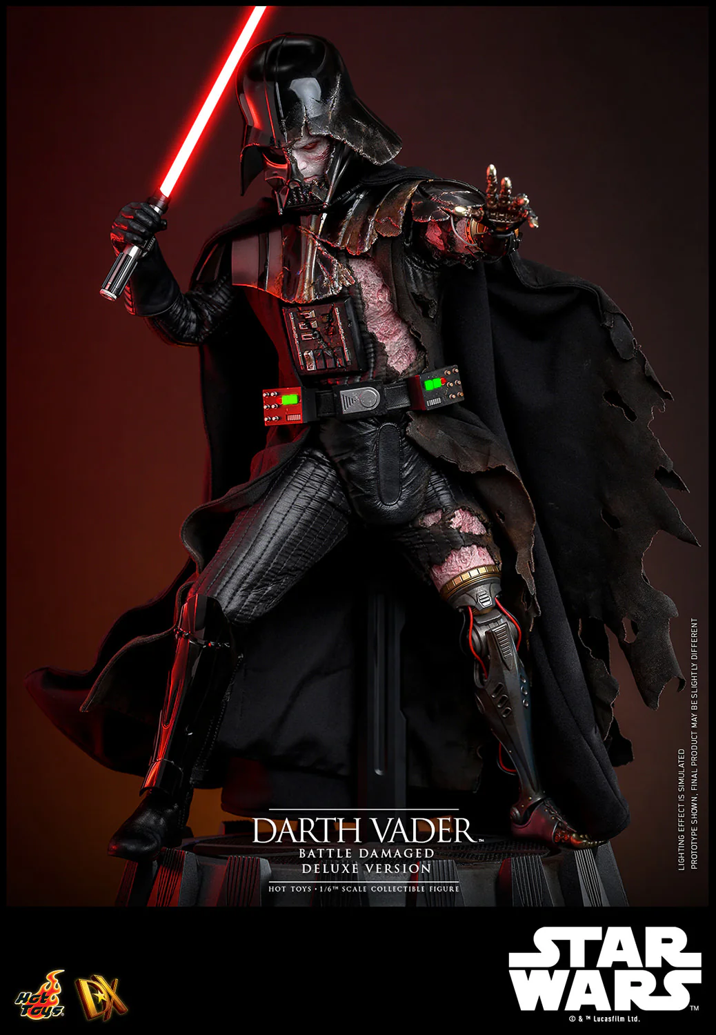 Darth Vader (Battle Damaged) Deluxe Version | Sixth Scale Figure | Hoy Toys - Image 7